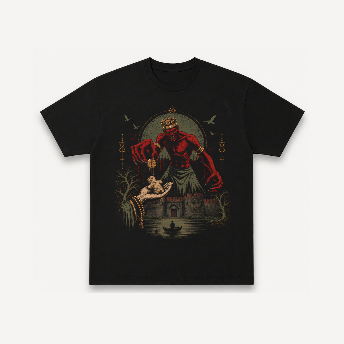 Tumbbad Hastar's Bargain Black Regular Tee front