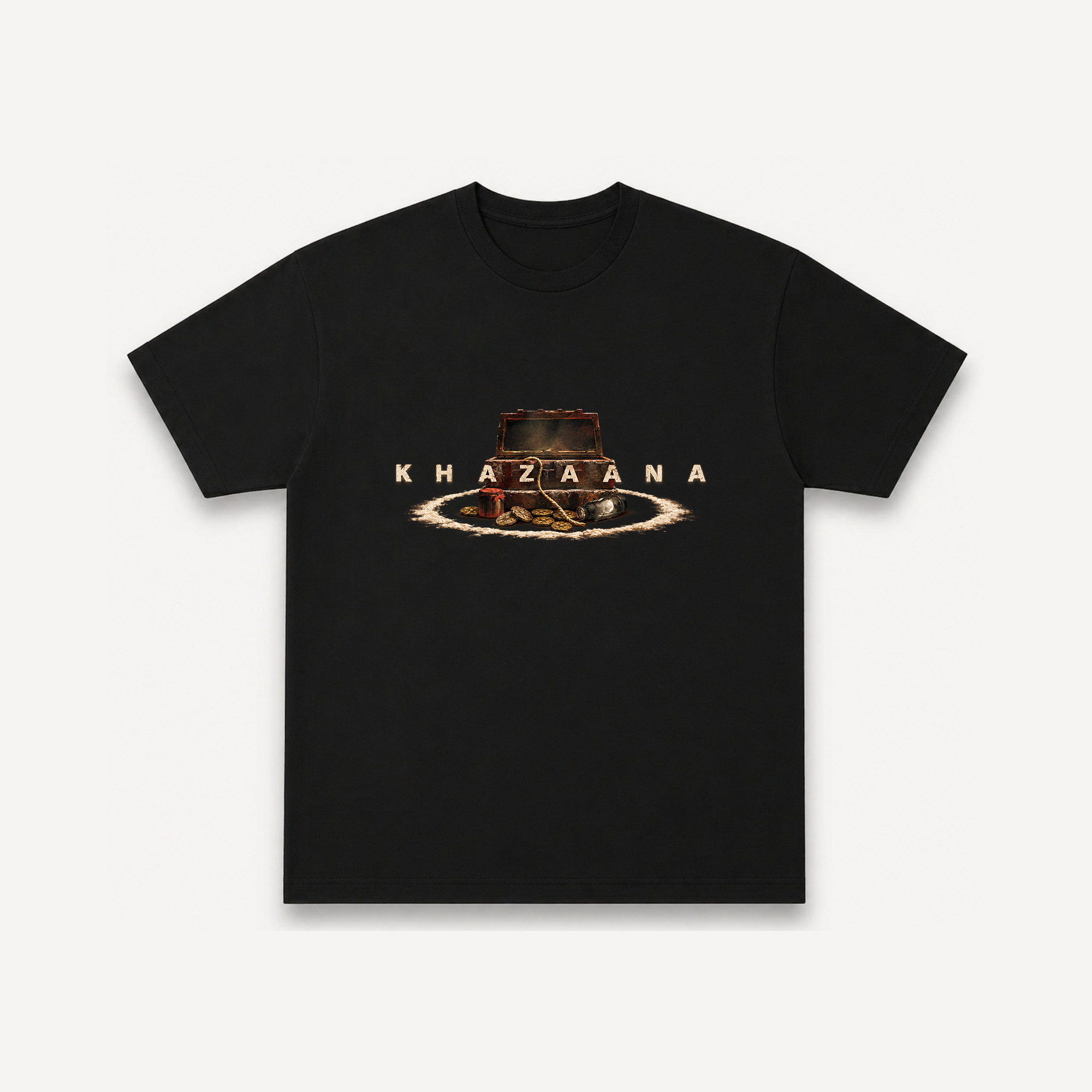 Tumbbad Khazaana Black Regular Tee front