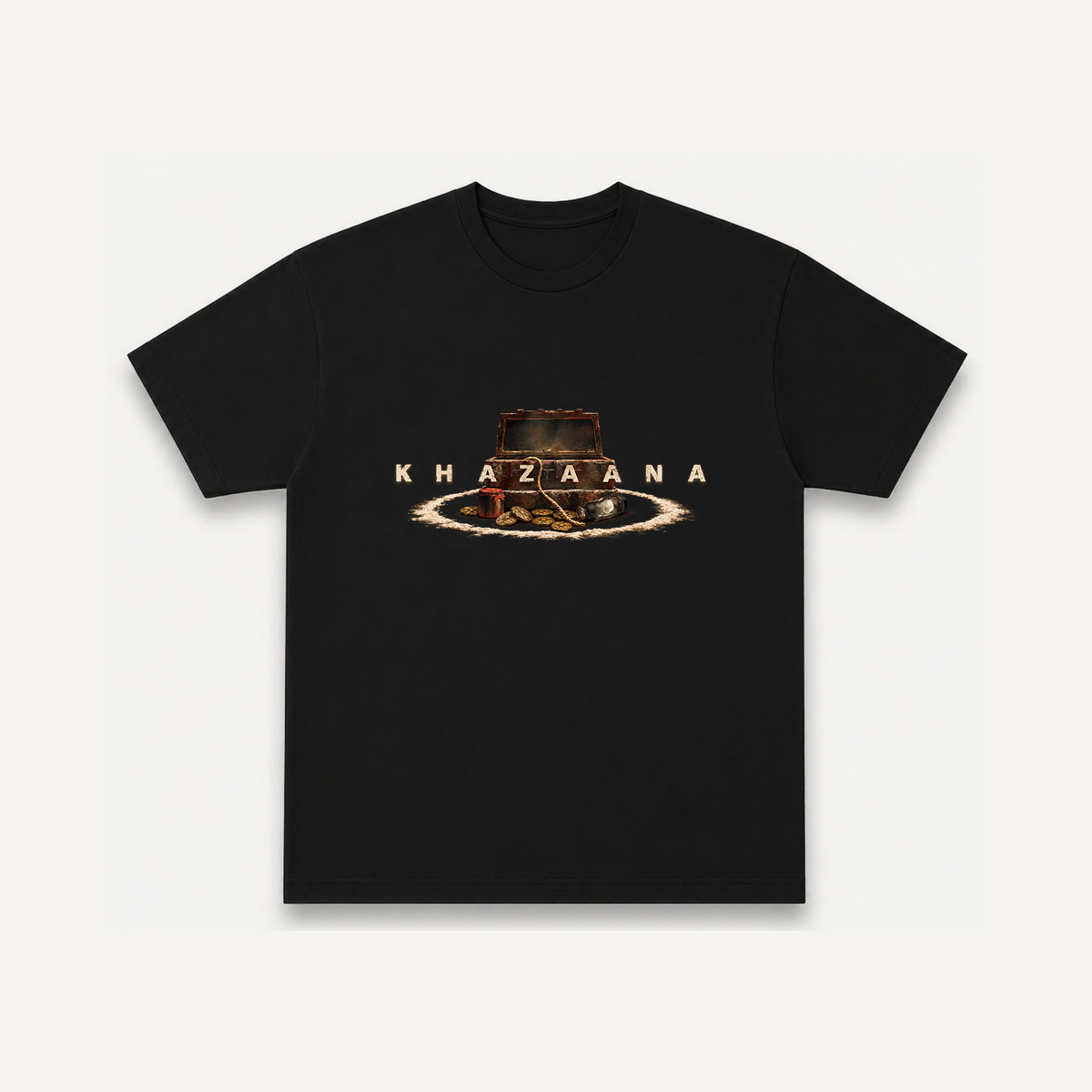 Tumbbad Khazaana Black Regular Tee front