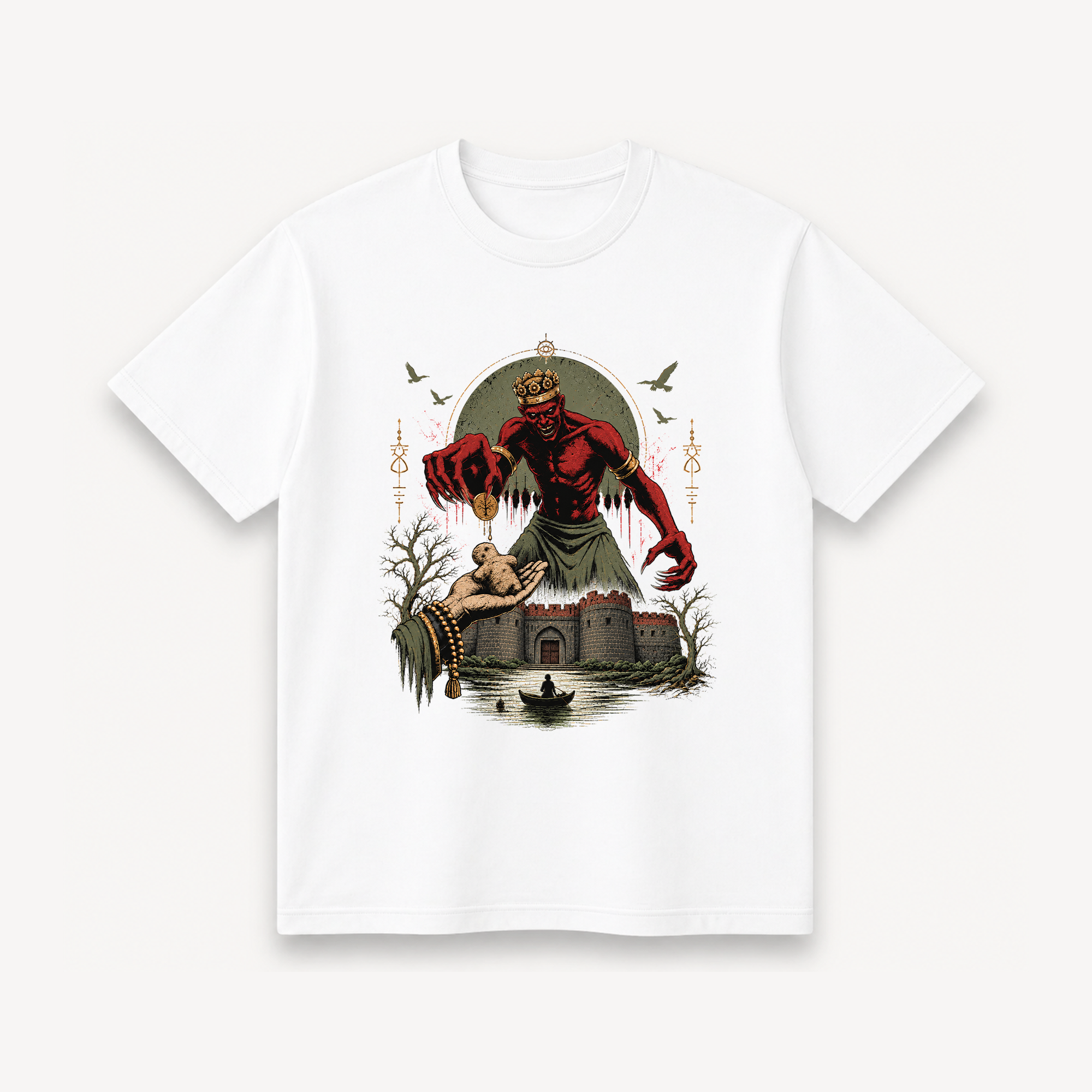 Tumbbad Hastar's Bargain White Regular Tee front