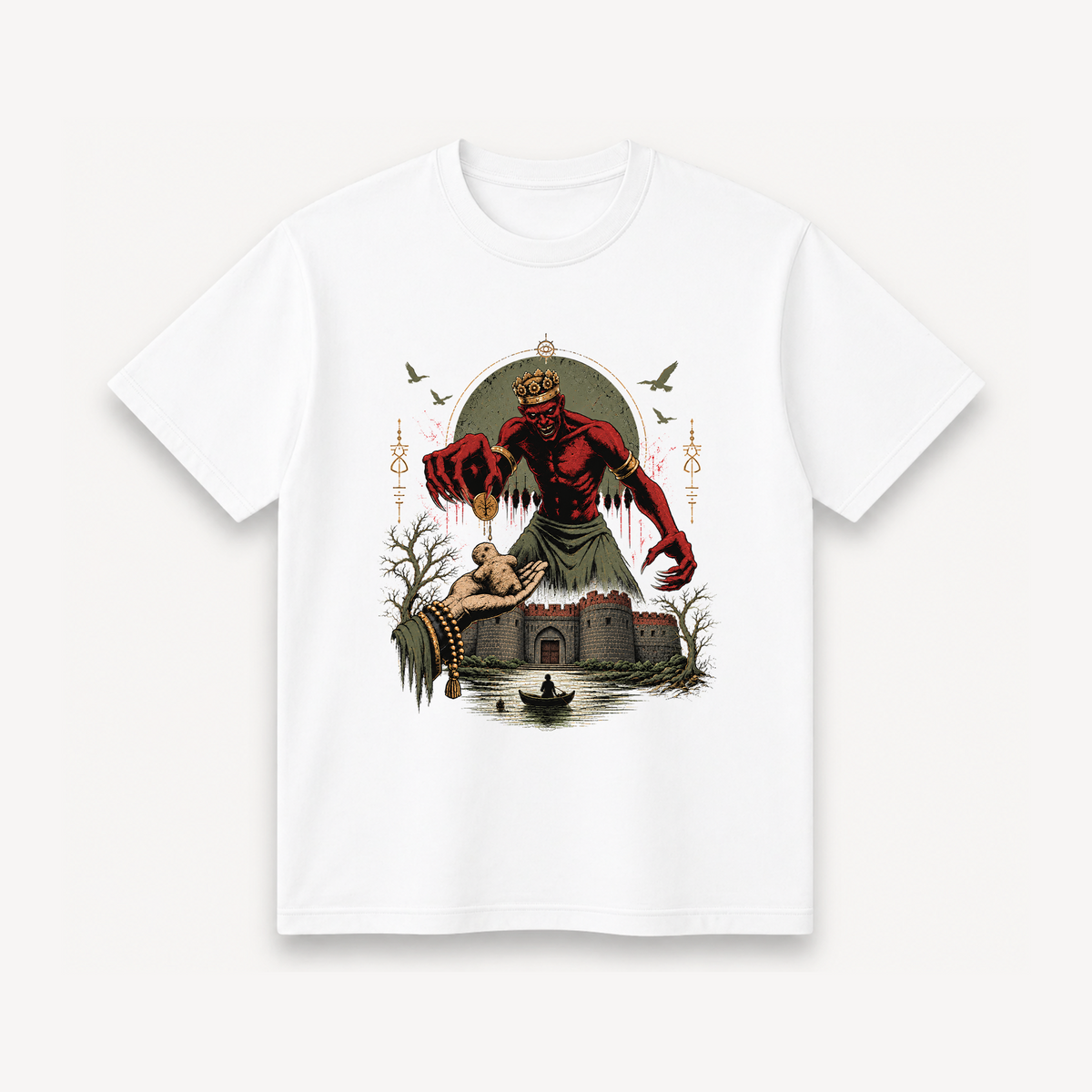 Tumbbad Hastar's Bargain White Regular Tee front