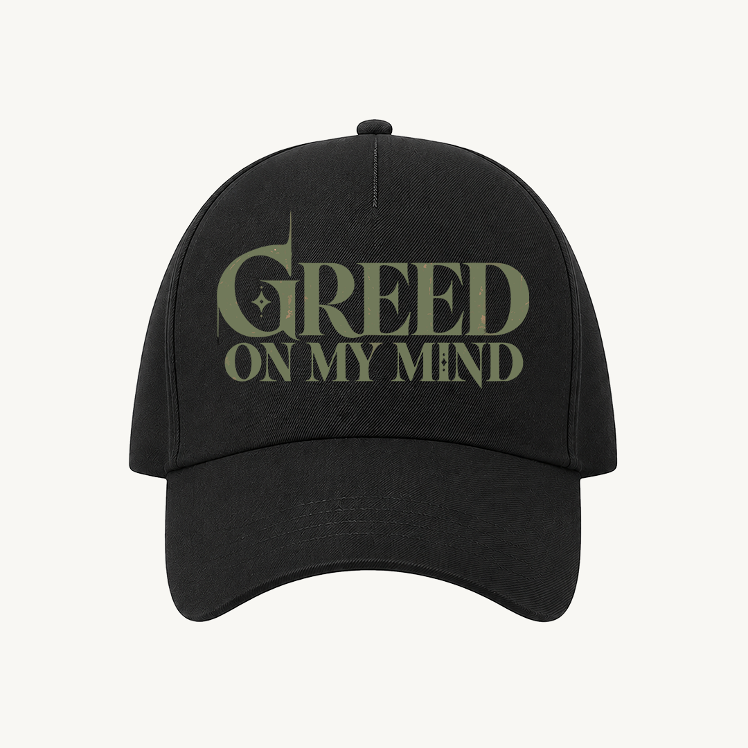 Tumbbad Greed On My Mind Baseball Black Cap front