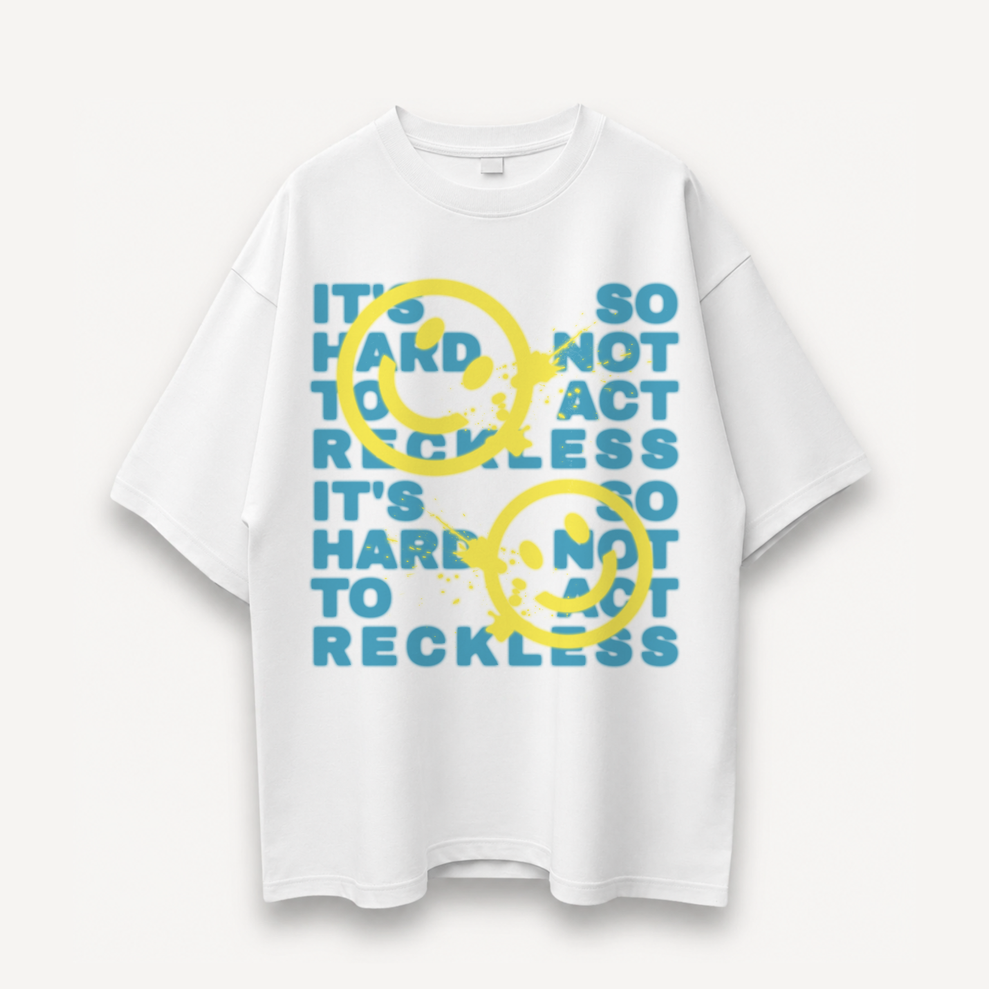 TNC Reckless White Oversized Tee