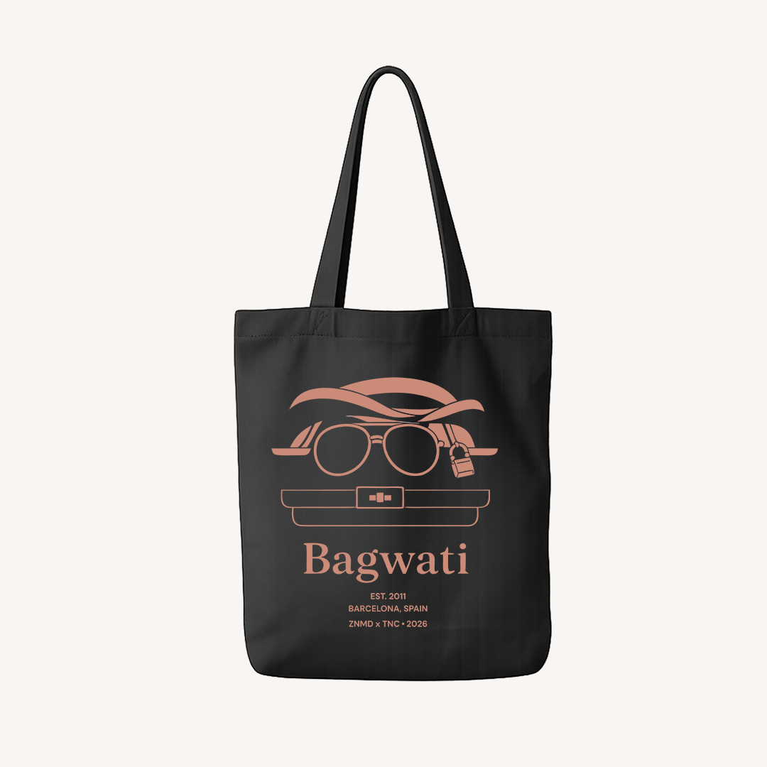 ZNMD Bagwati Black Tote Bag
