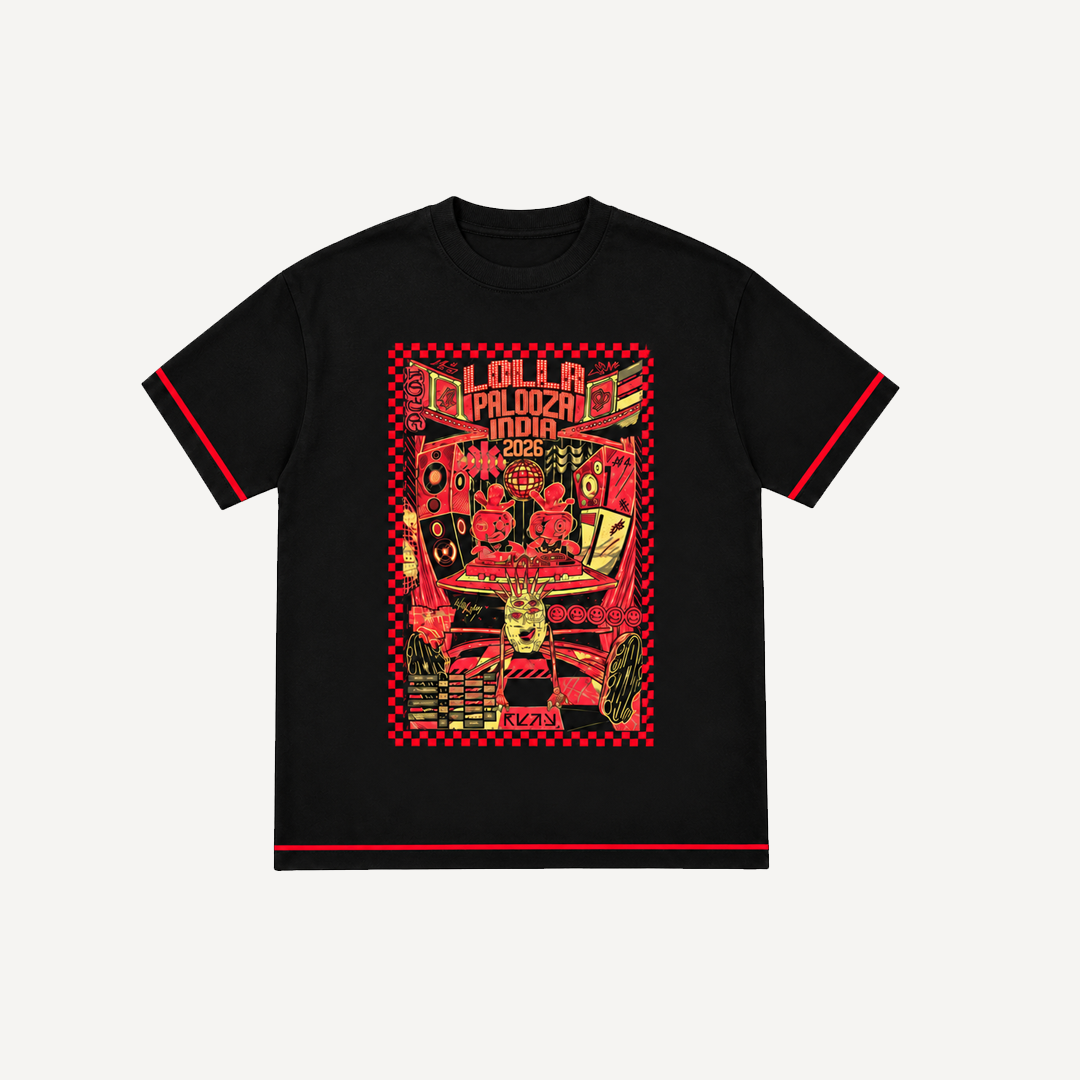 Lolla 2026 Line-Up Black Regular Tee