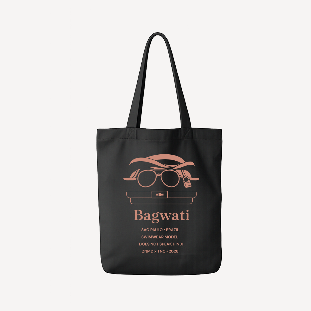 ZNMD Bagwati Black Tote Bag