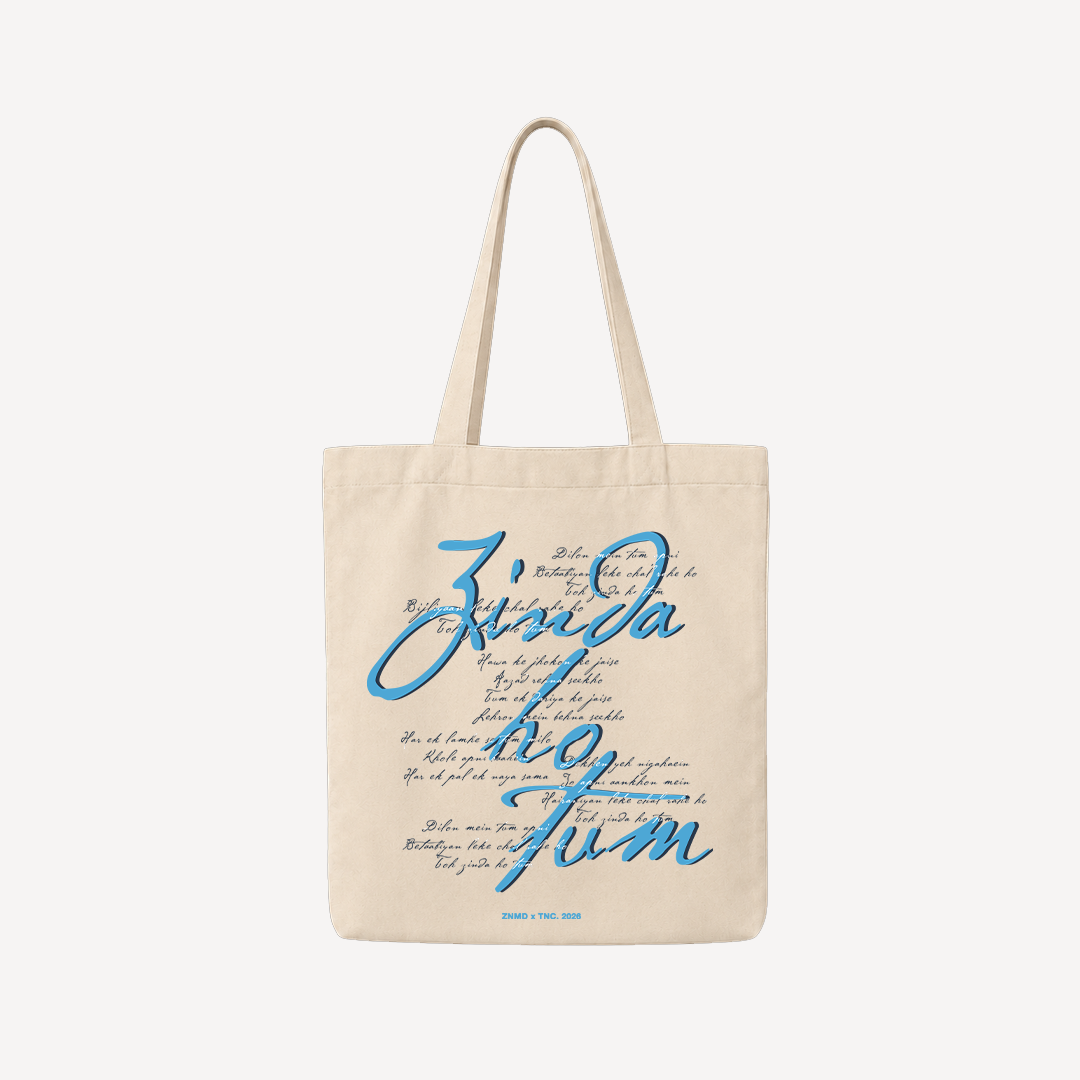 ZNMD Toh Zinda Ho Tum Beige Tote Bag