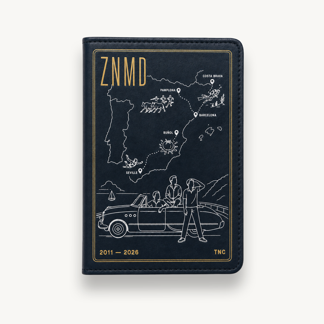 ZNMD Journey Map Midnight Passport Sleeve
