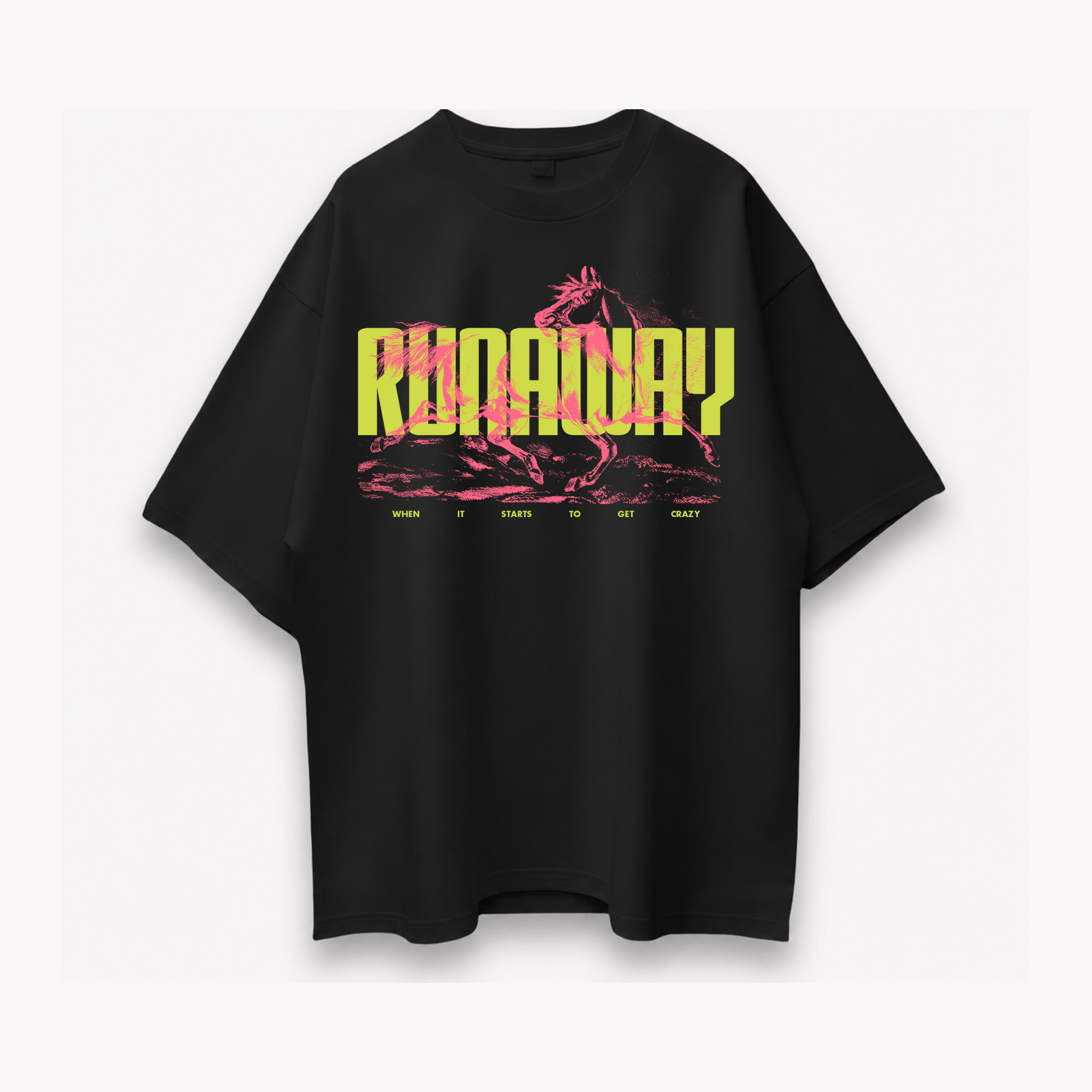 TNC Runaway Black Oversized Tee