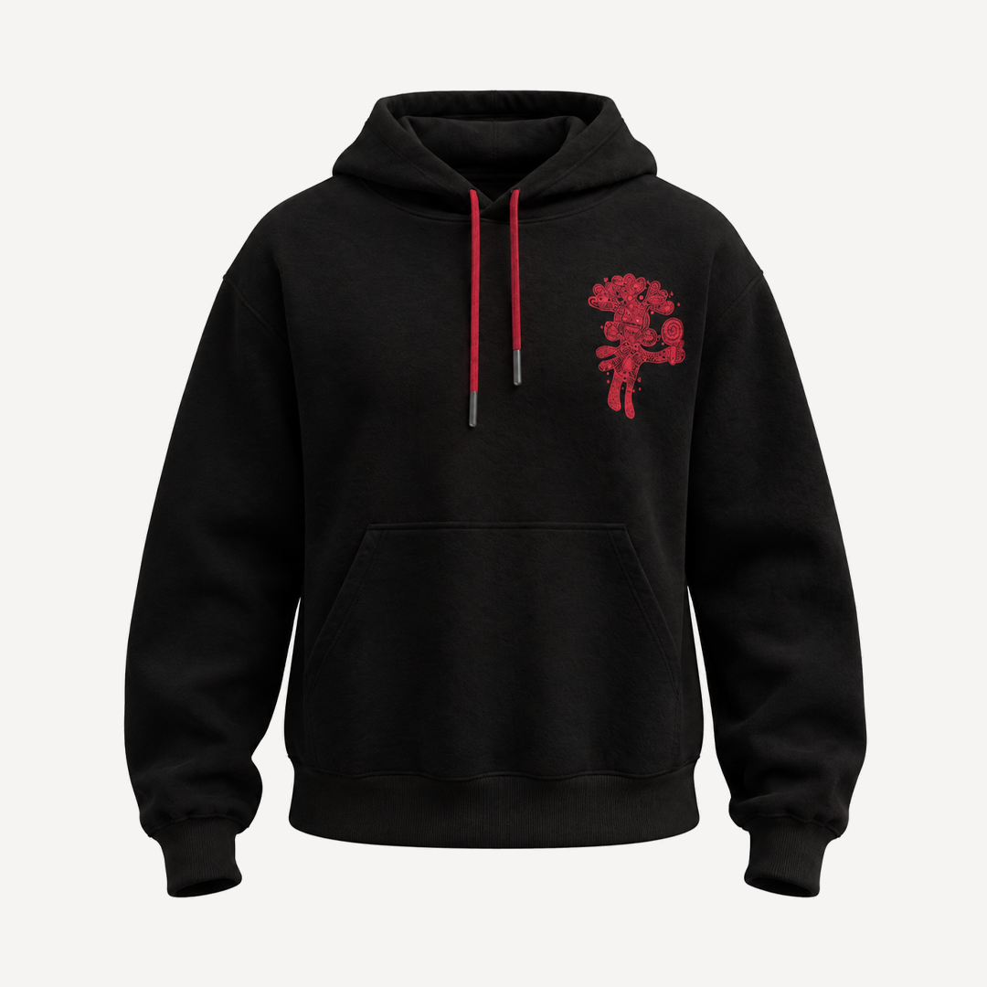 Lolla 2026 Festival Black Oversized Hoodie
