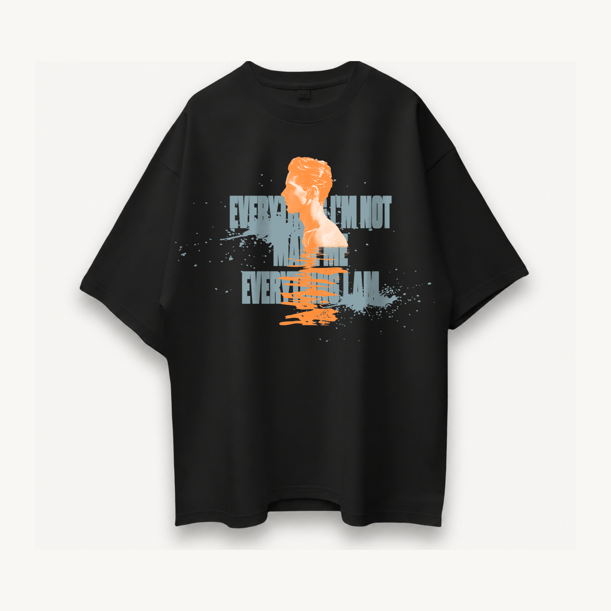 TNC Everything I Am Black Oversized Tee