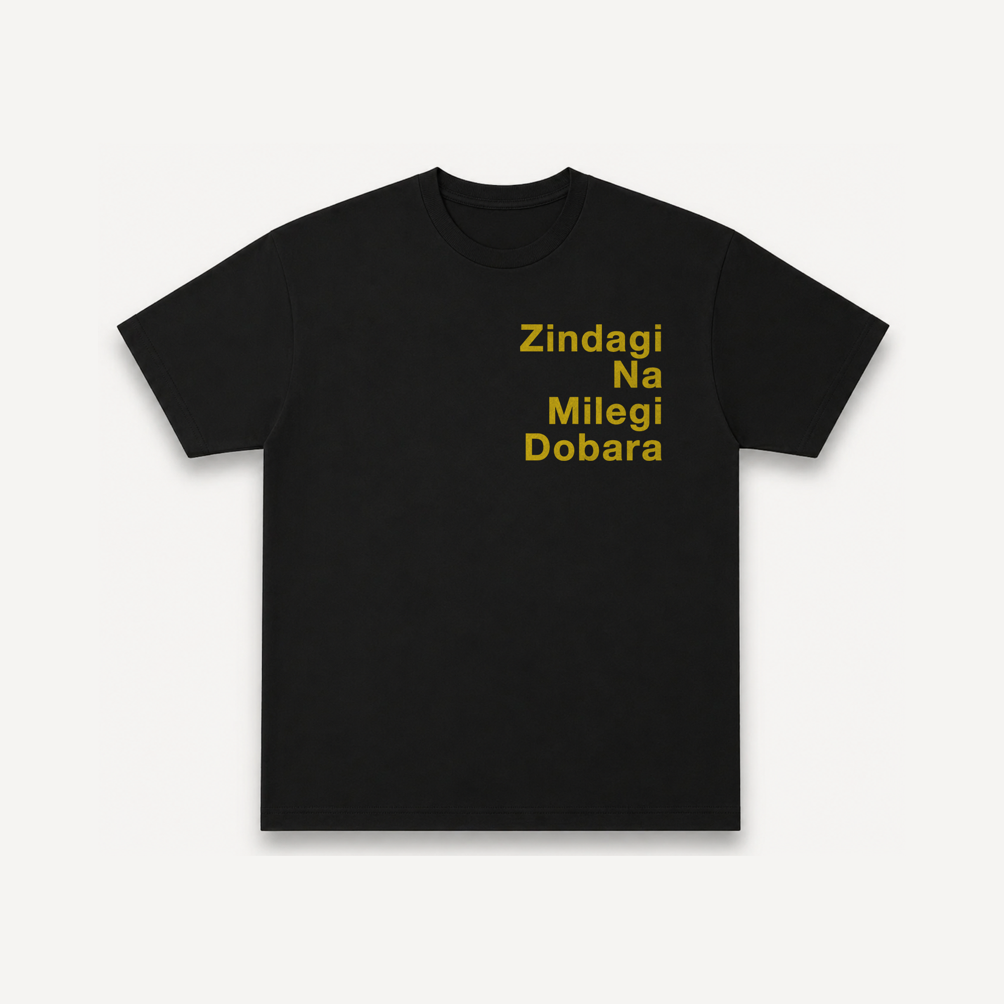 ZNMD Toh Zinda Ho Tum Black Regular Tee