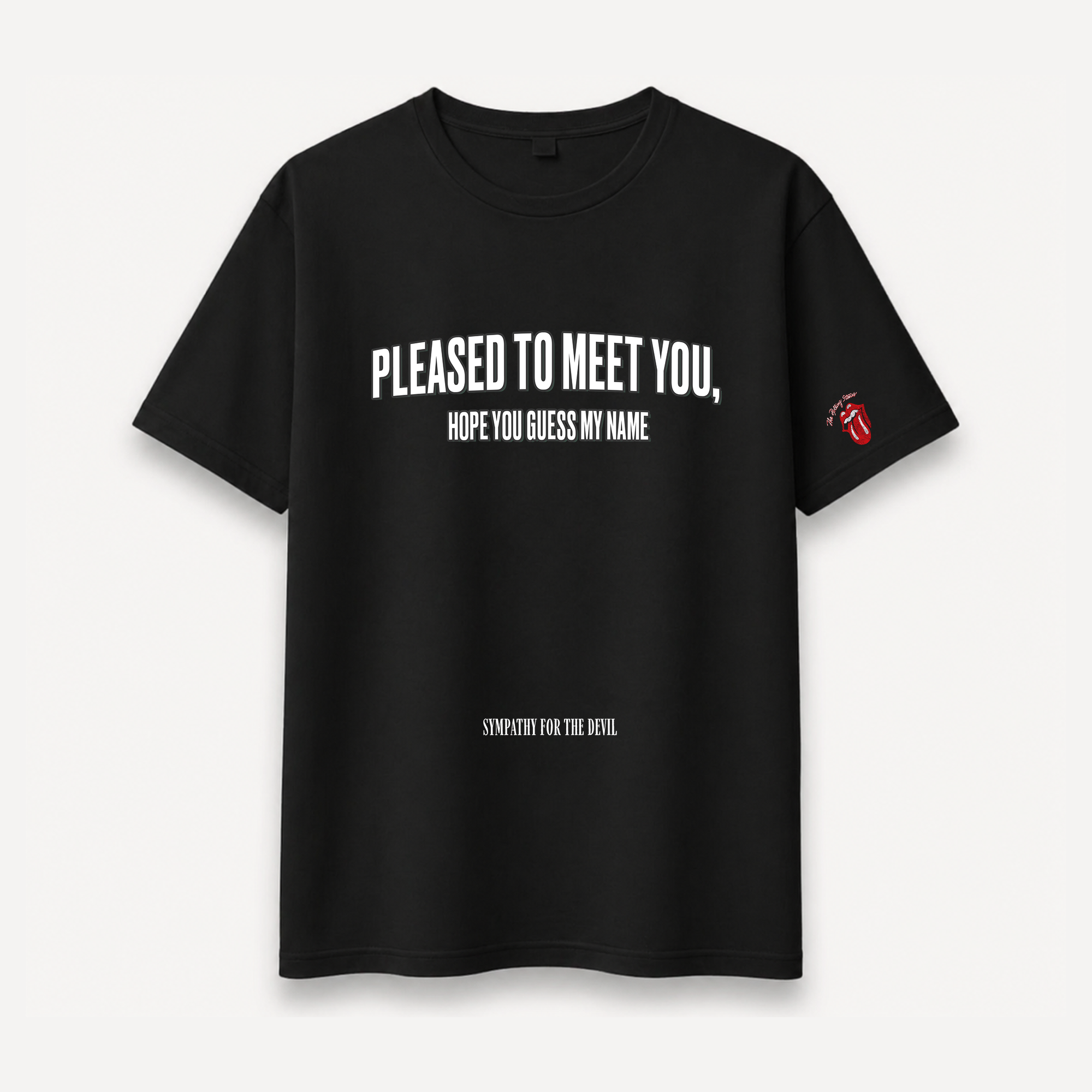 The Rolling Stones Pleased To Meet You Black Relaxed Tee