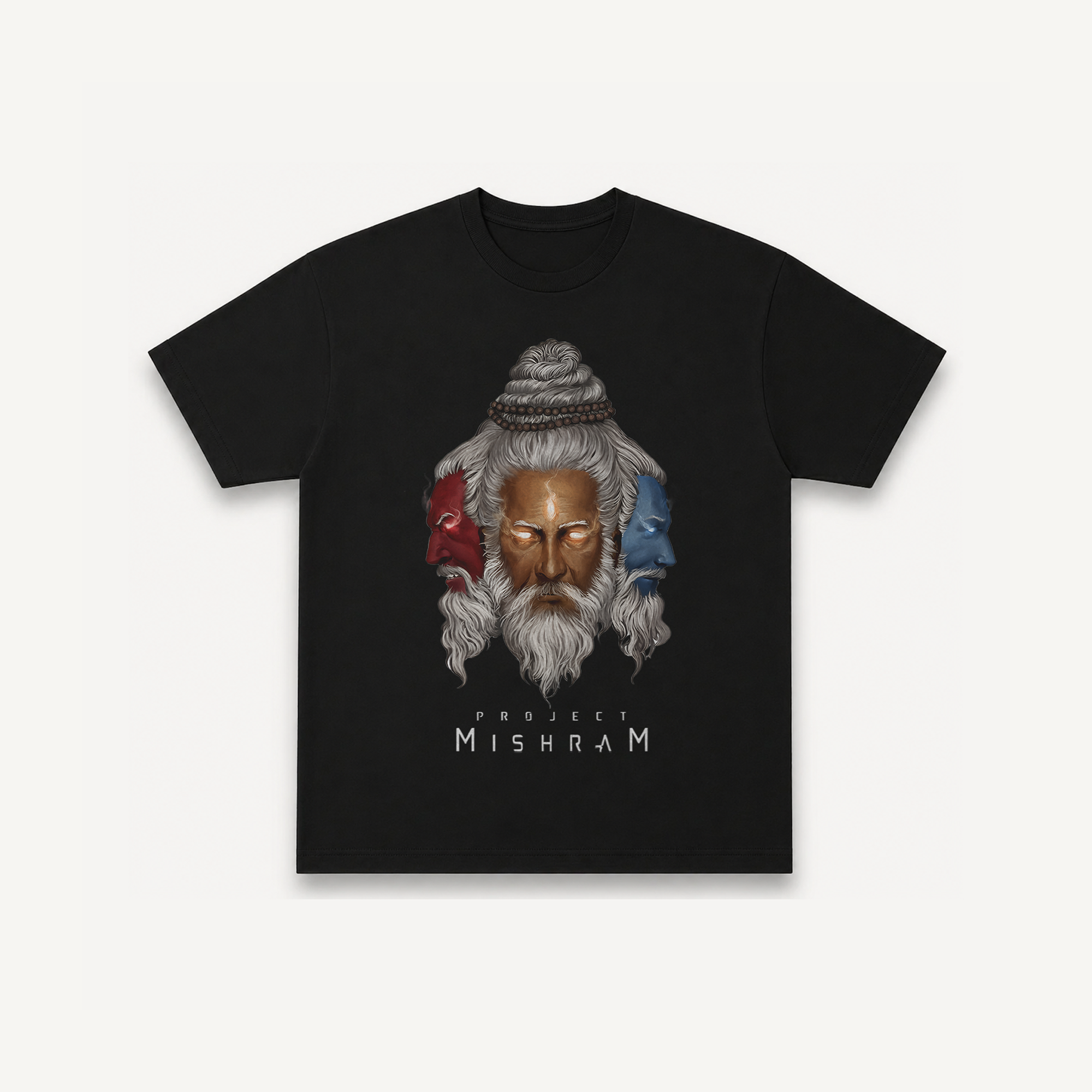 Project Mishram Logo Black Regular Tee