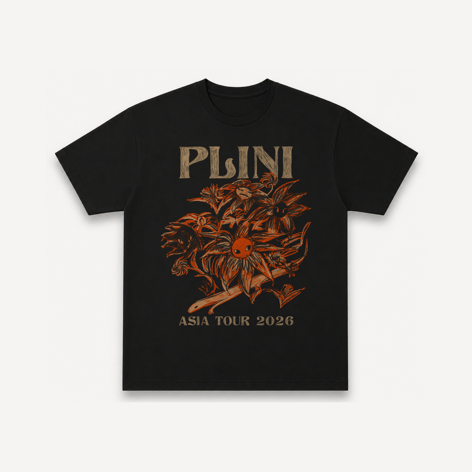 PLINI Asia Tour '26 Black Regular Tee