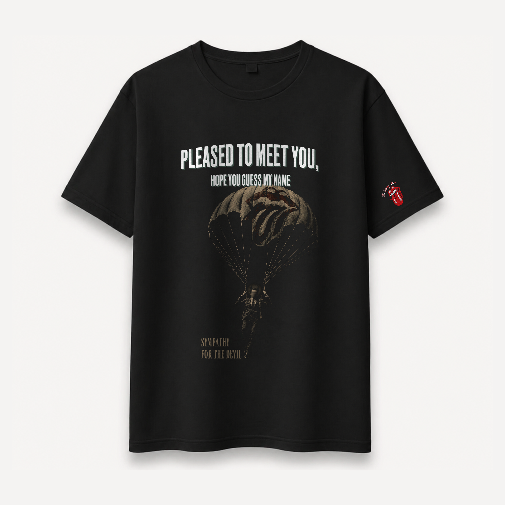 The Rolling Stones Sympathy For The Devil Black Relaxed Tee