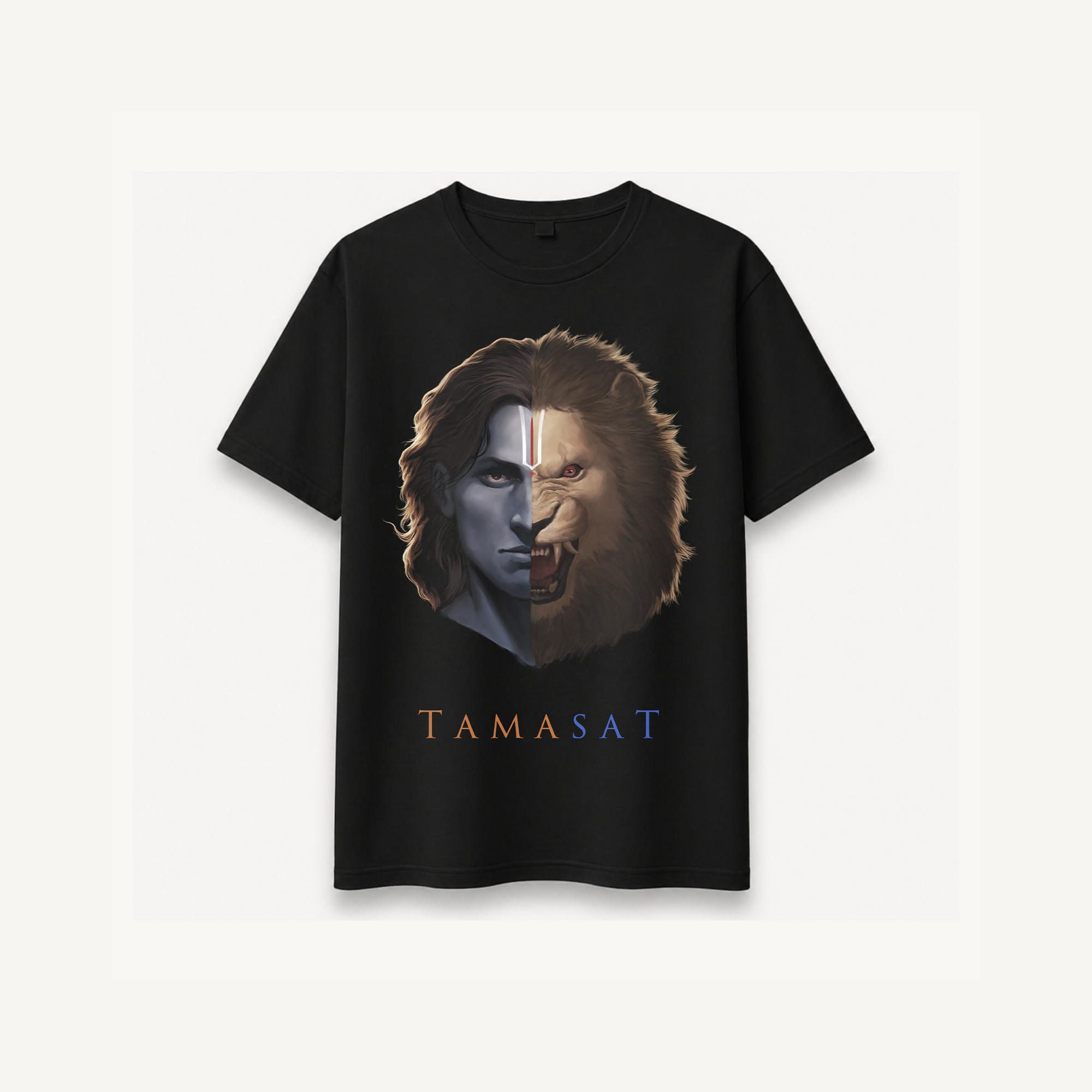 Project Mishram Tamasat Black Relaxed Tee