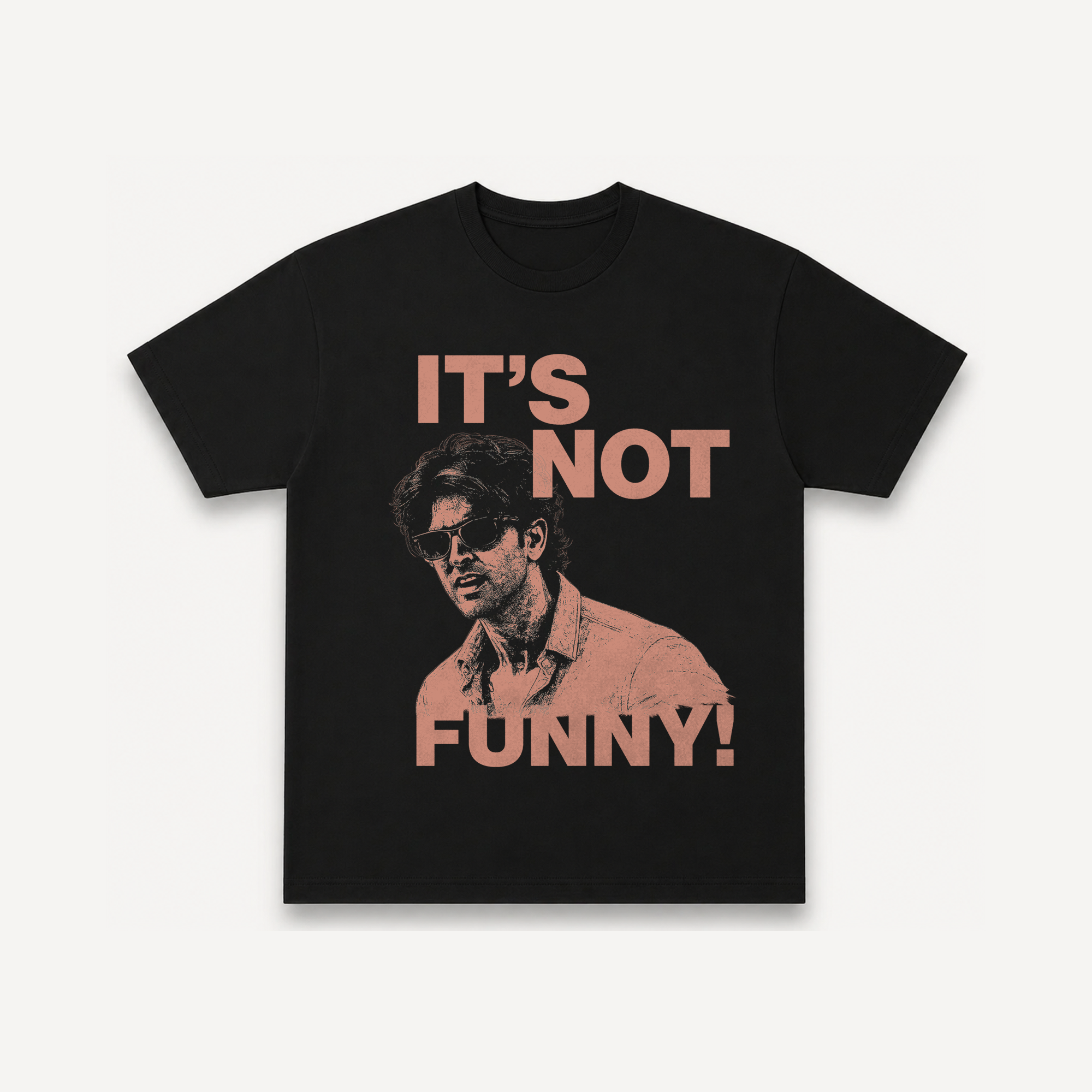 ZNMD It's Not Funny! Black Regular Tee