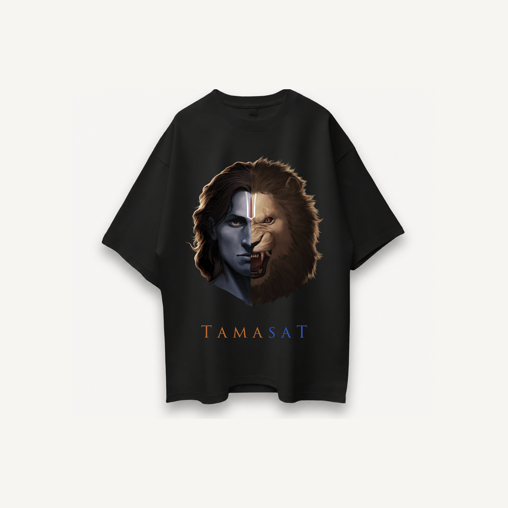 Project Mishram Tamasat Black Oversized Tee