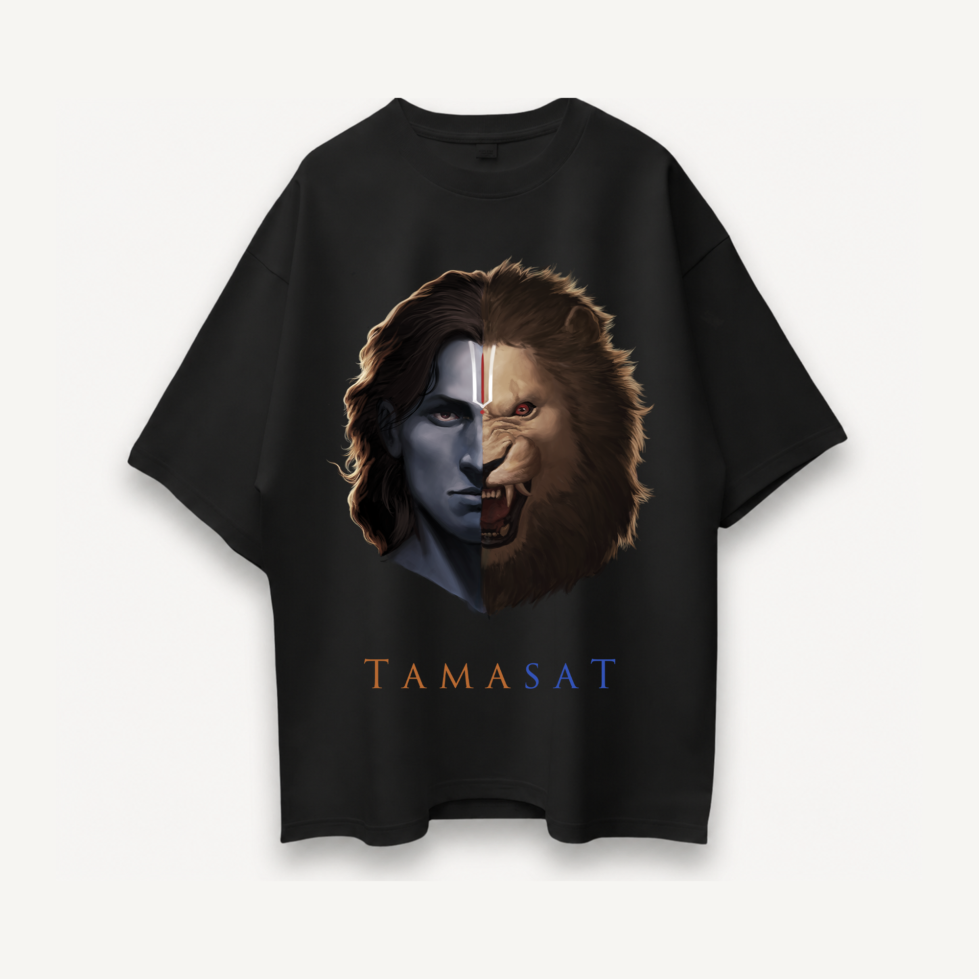 Project Mishram Tamasat Black Oversized Tee