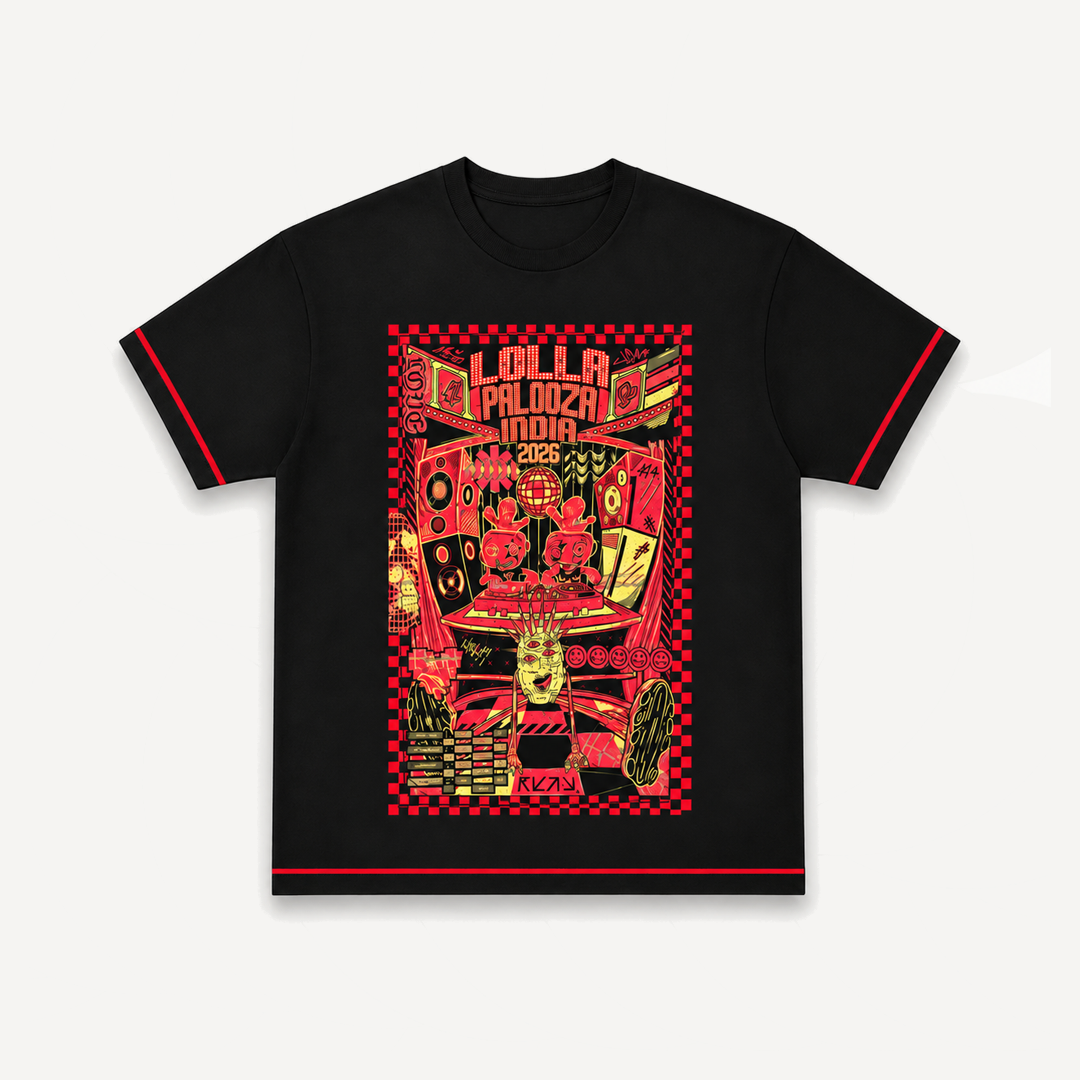 Lolla 2026 Line-Up Black Regular Tee