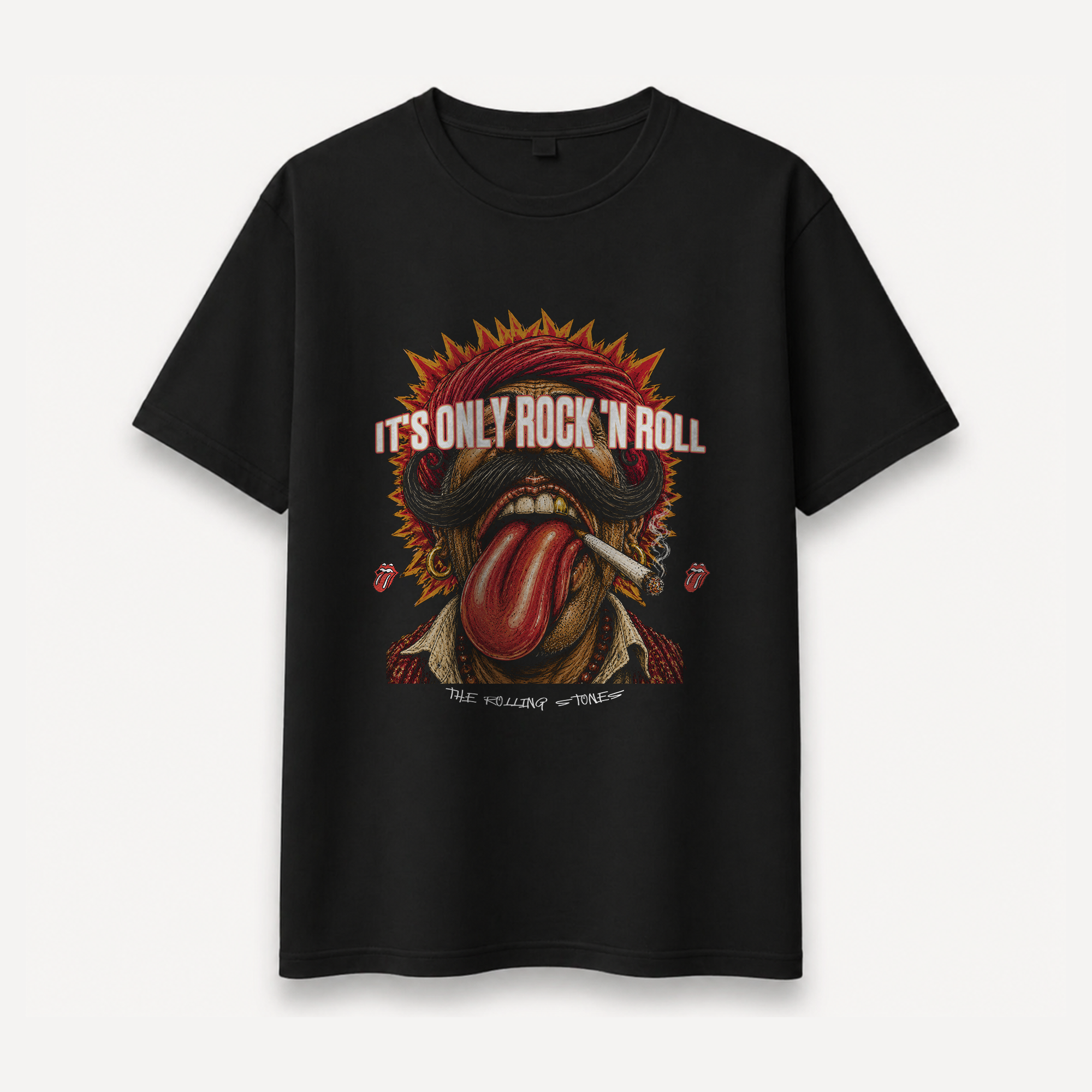 The Rolling Stones It’s Only Rock ’N’ Roll Black Relaxed Tee