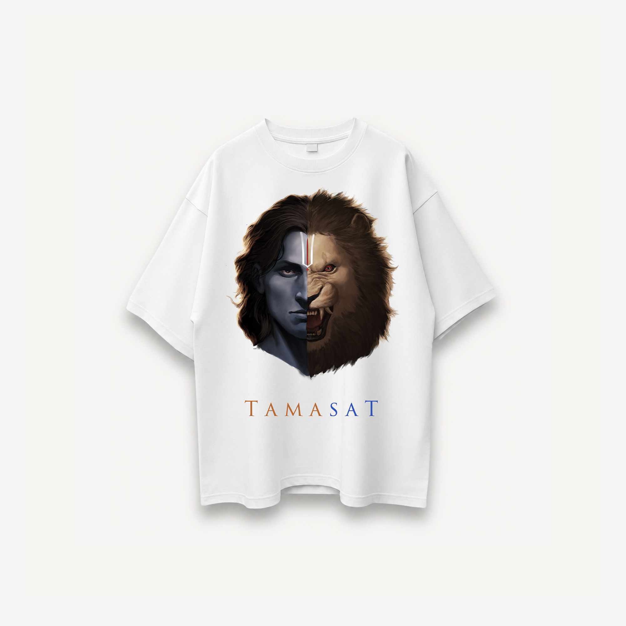 Project Mishram Tamasat White Oversized Tee