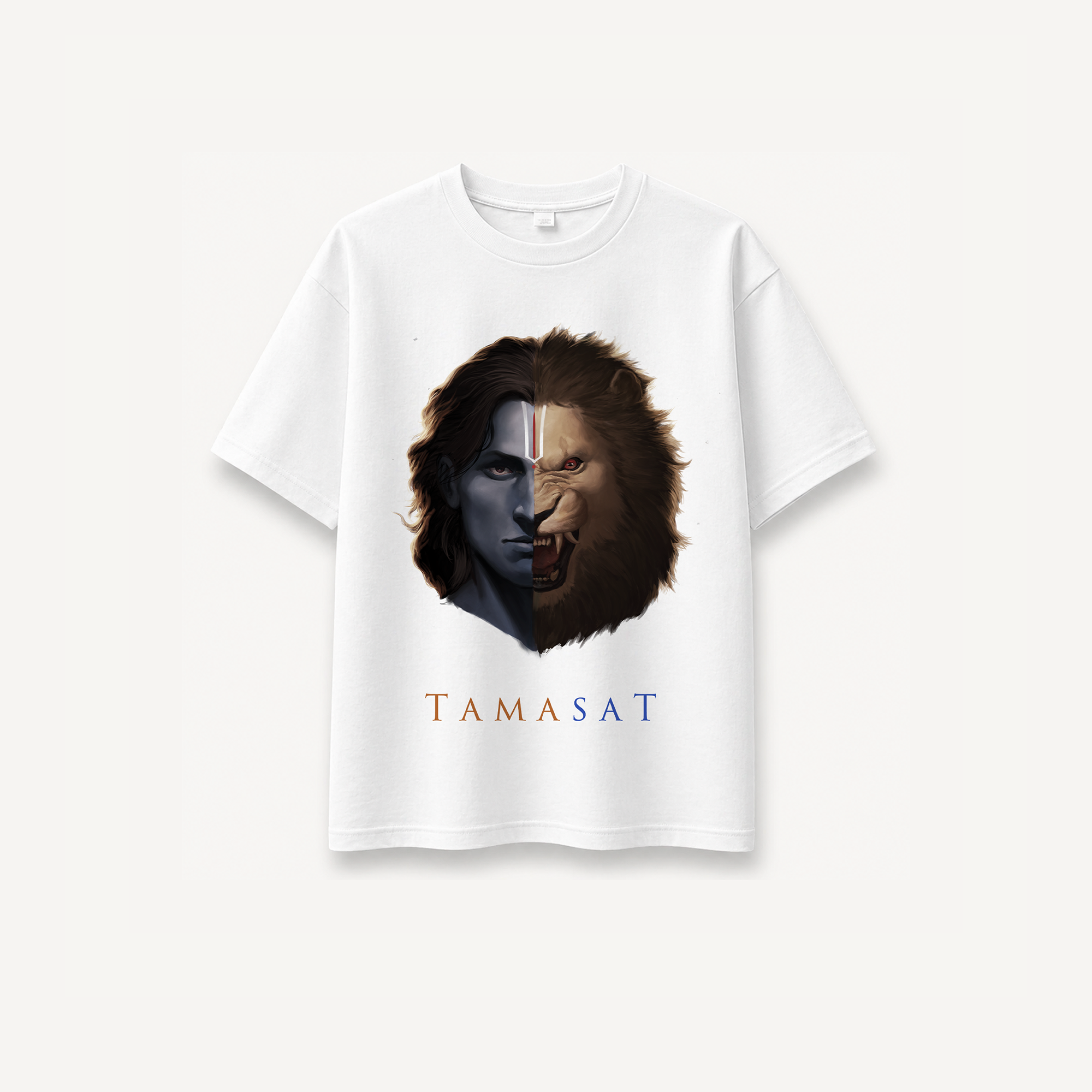 Project Mishram Tamasat White Relaxed Tee