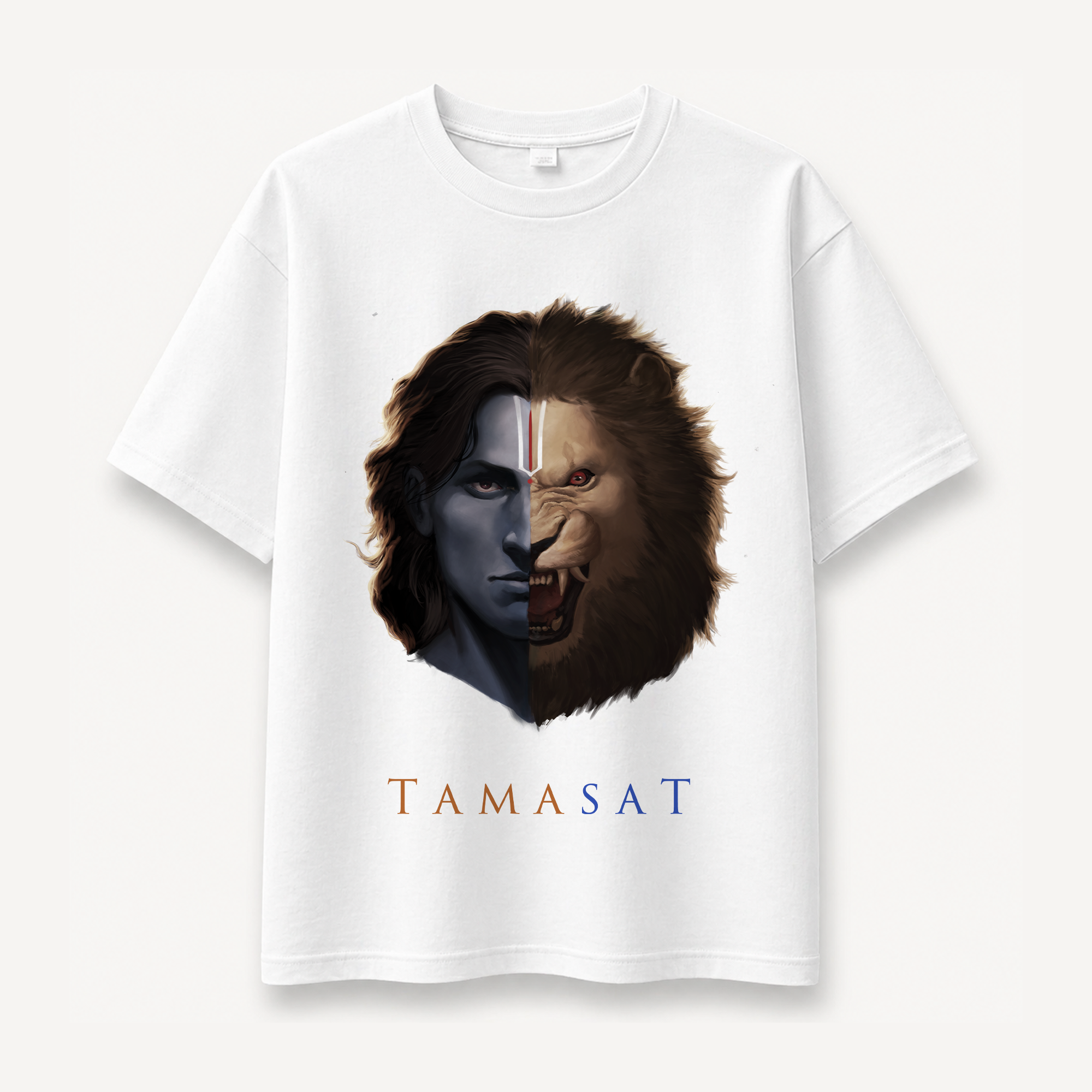 Project Mishram Tamasat White Relaxed Tee