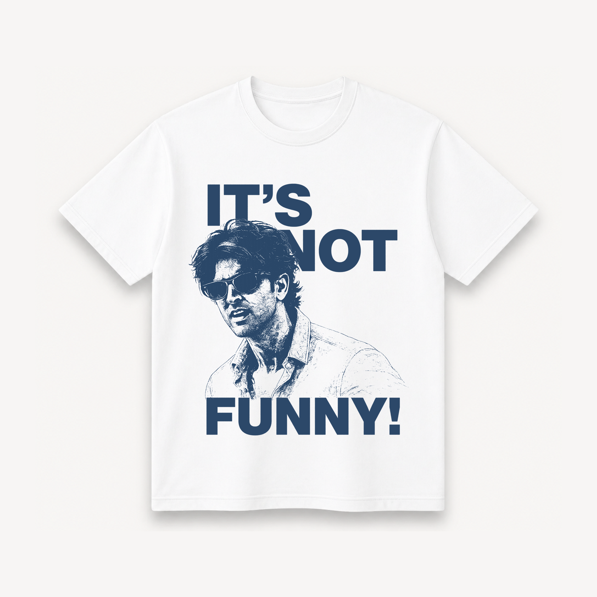 ZNMD It's Not Funny! White Regular Tee