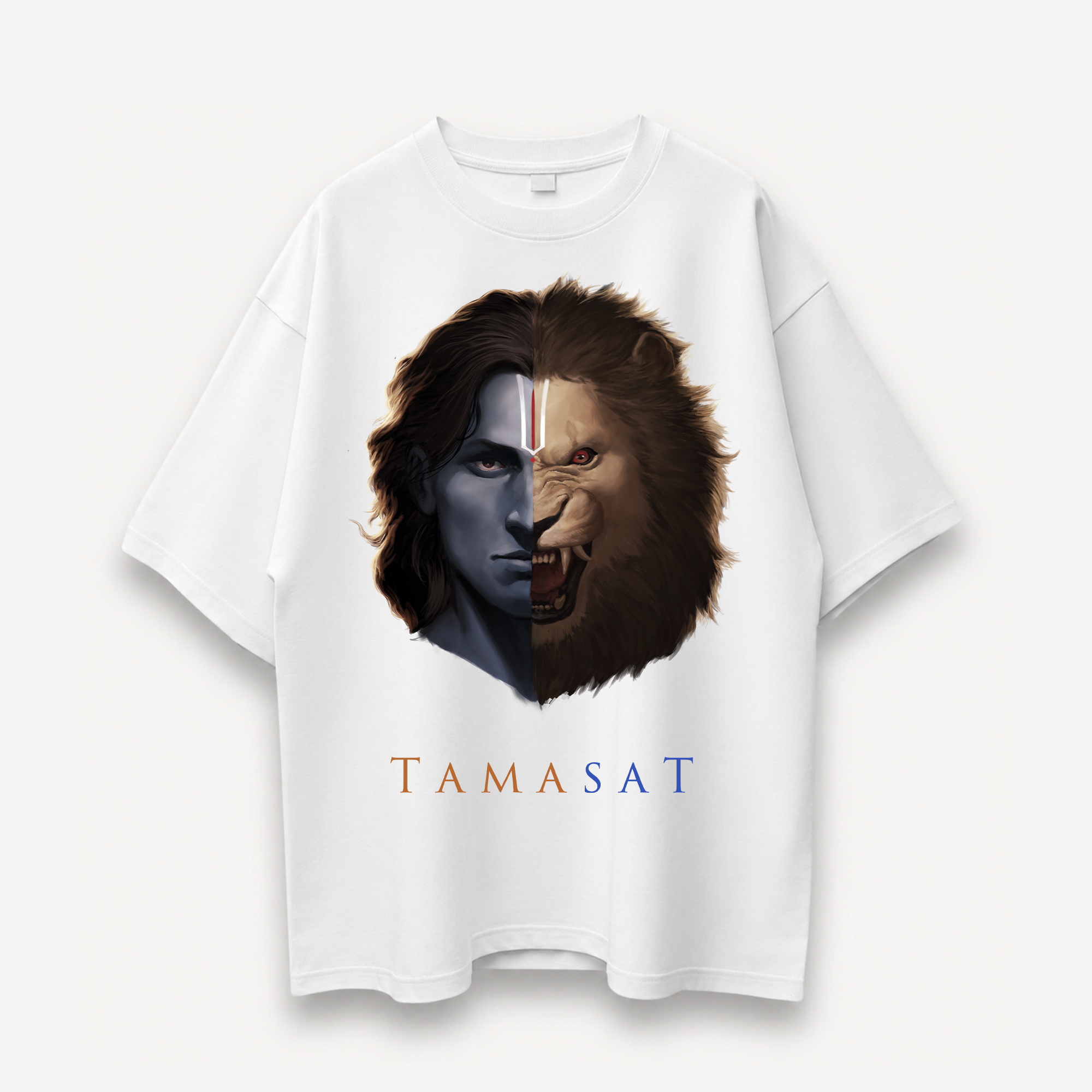 Project Mishram Tamasat White Oversized Tee