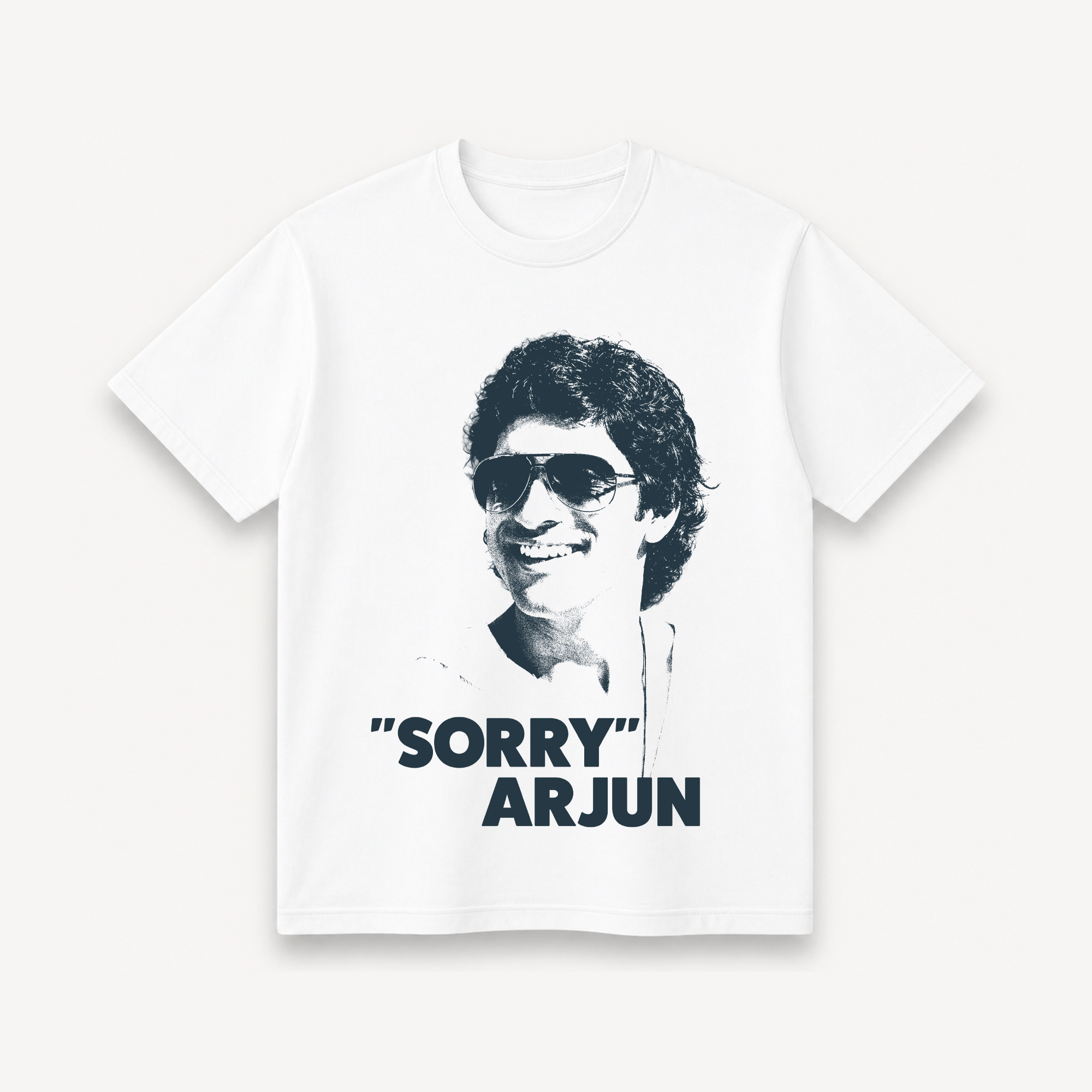 ZNMD Sorry Arjun White Regular Tee