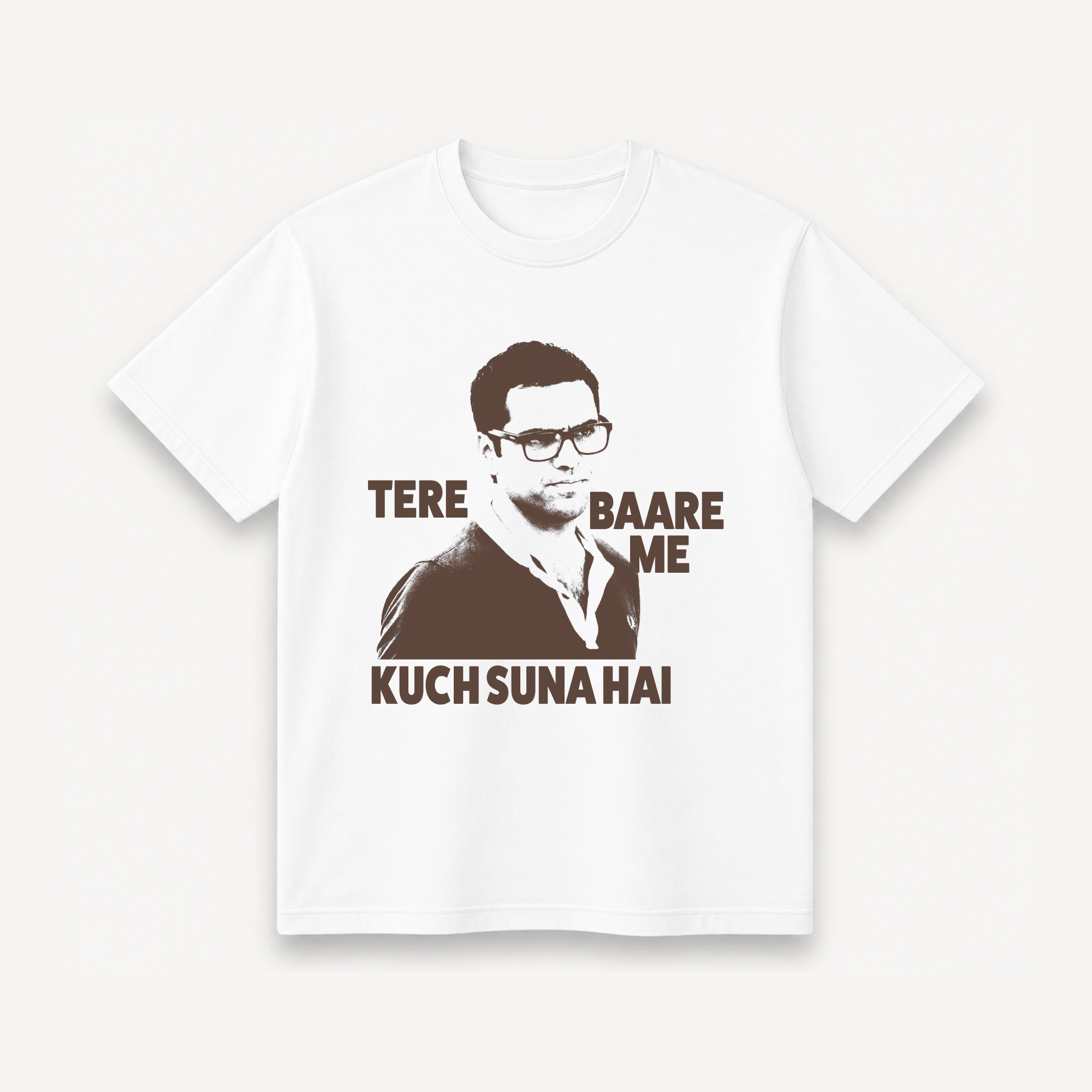 ZNMD Tere Baare Me Kuch Suna Hai White Regular Tee