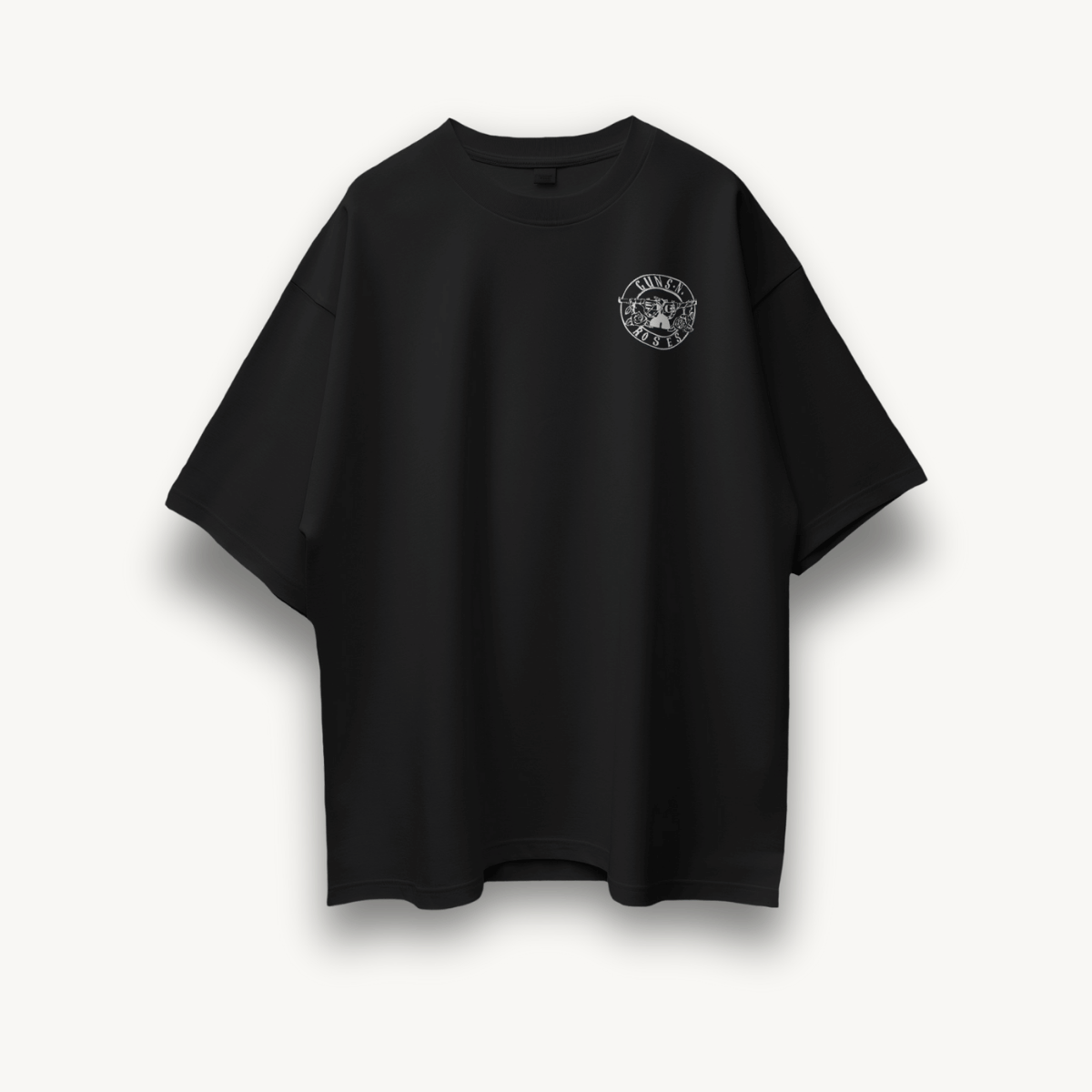 Guns N' Roses Club Black Oversized Tee - The Noise Culture