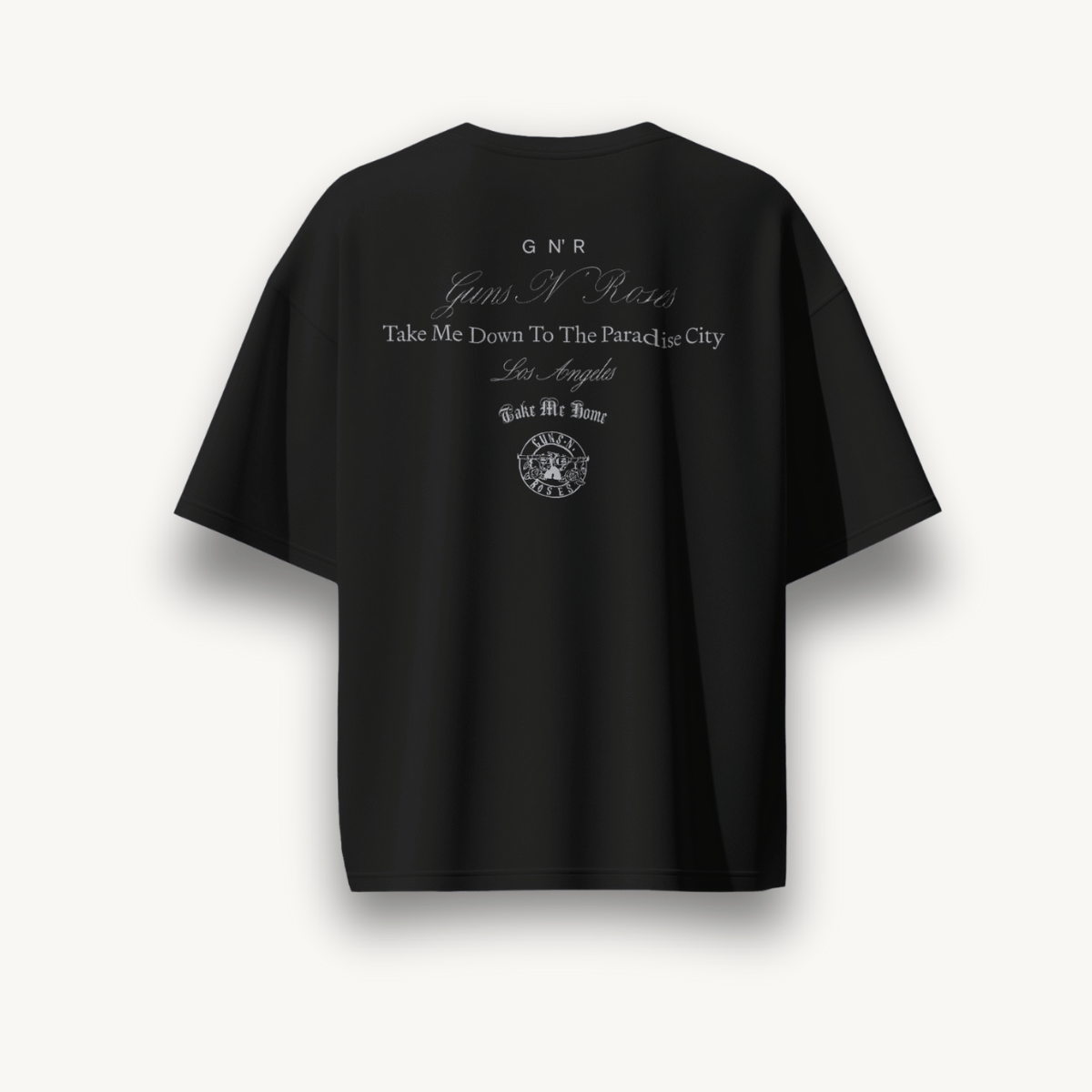 Guns N' Roses Club Black Oversized Tee - The Noise Culture