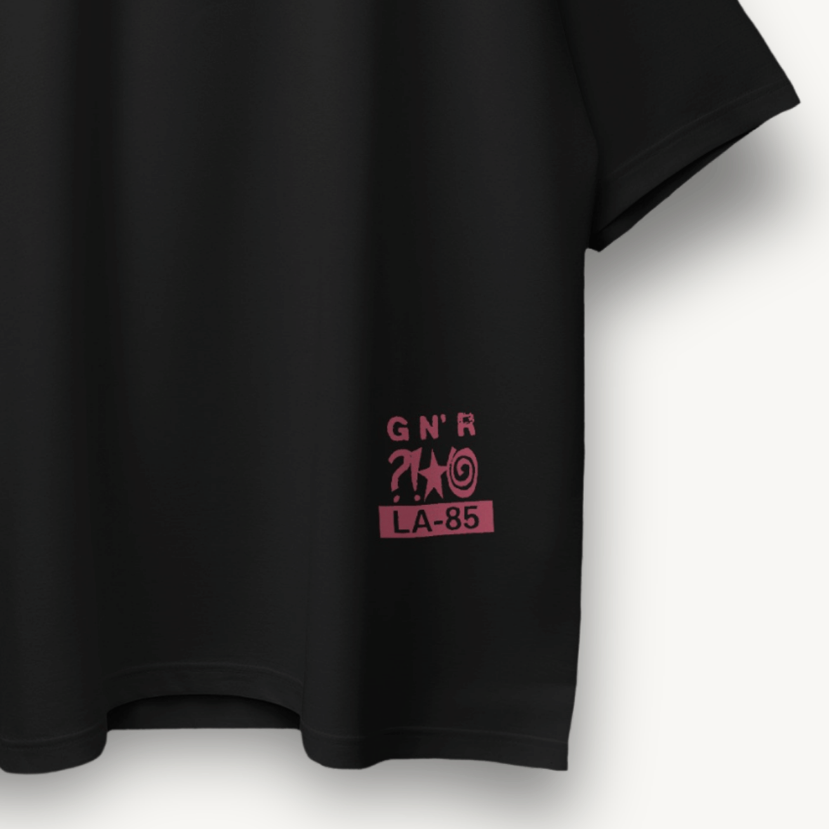Guns N' Roses LA - 85 Black Oversized Tee - The Noise Culture