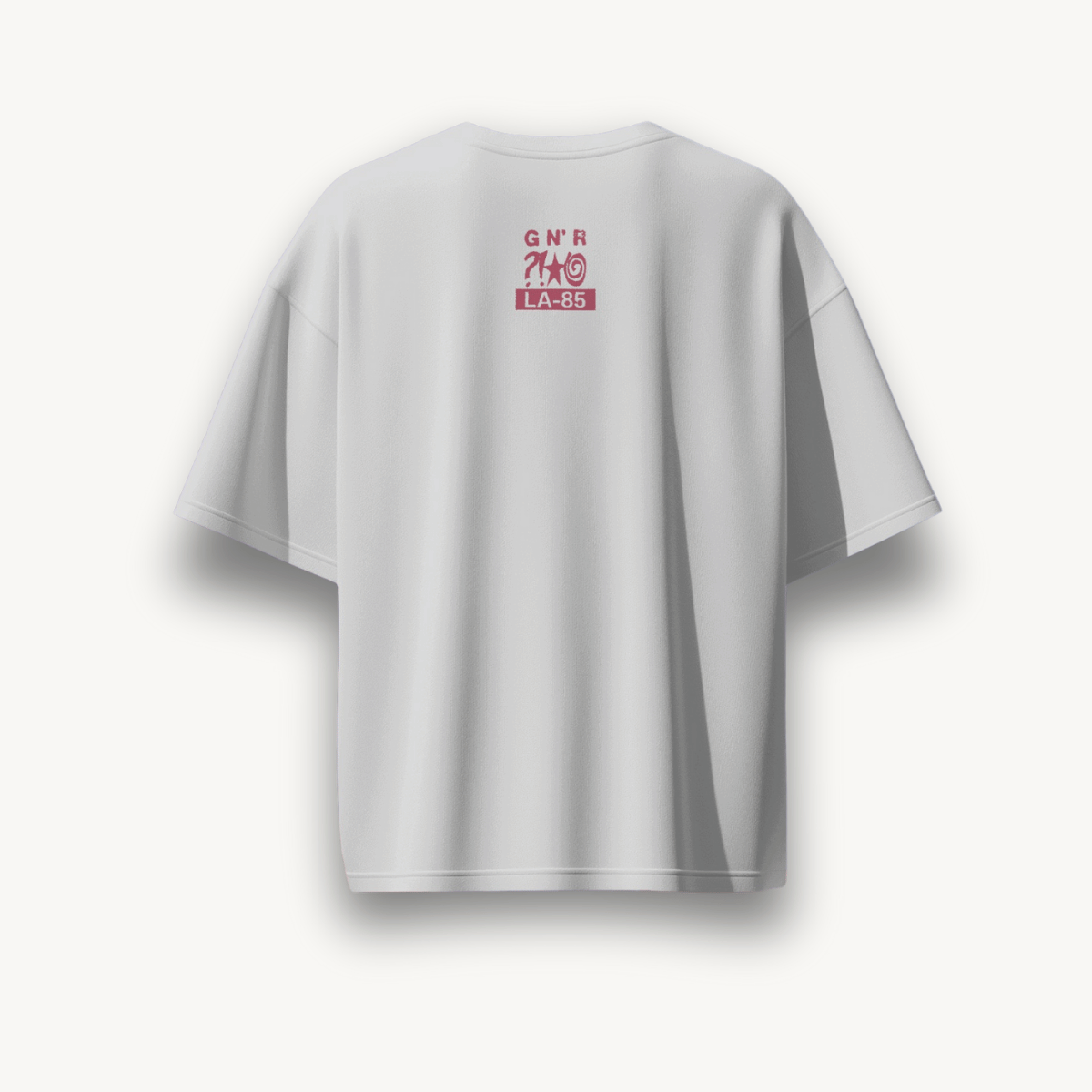 Guns N' Roses LA - 85 White Oversized Tee - The Noise Culture