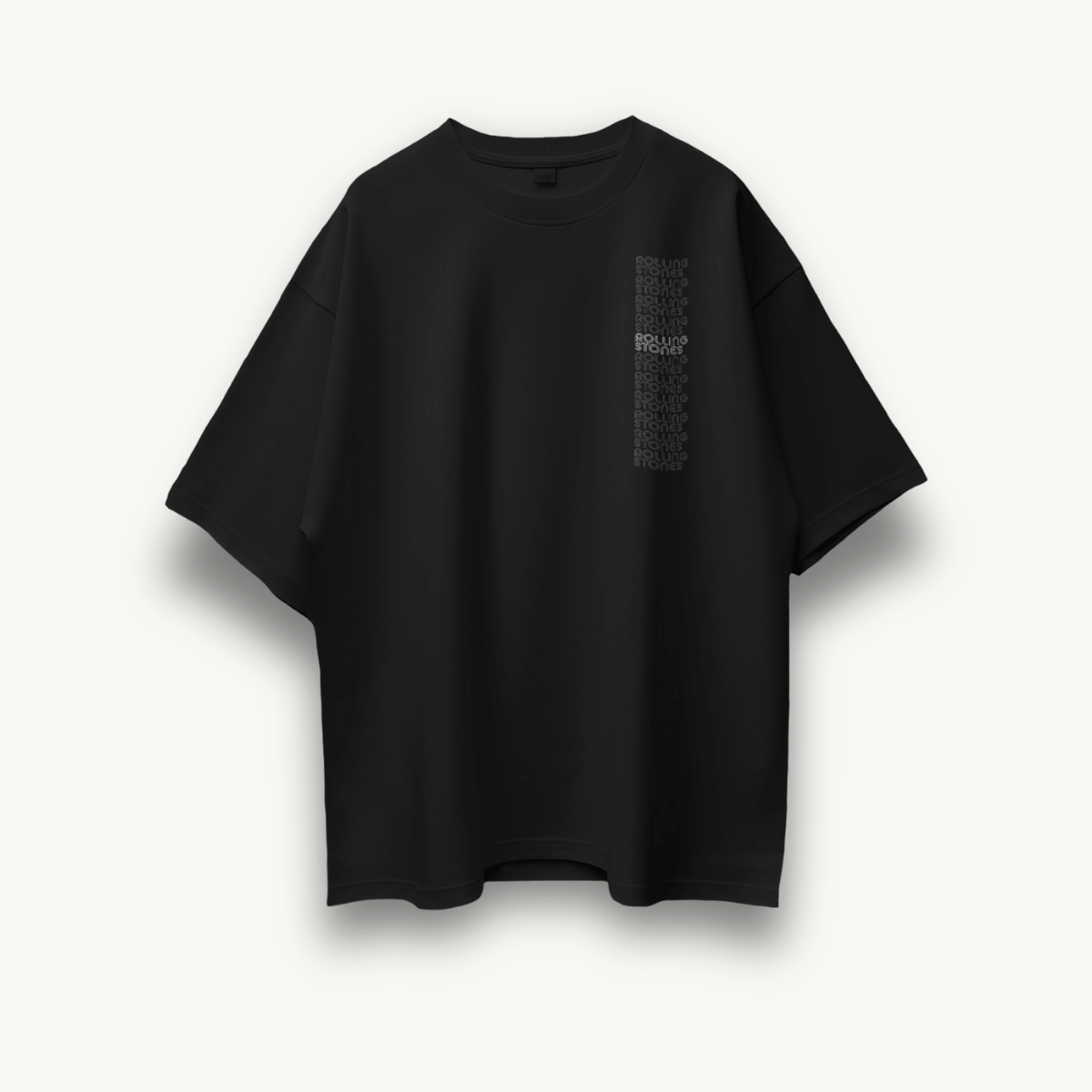 The Rolling Stones Tongue Black Oversized Tee – The Noise Culture The Rolling Stones Tongue Black Oversized Tee – The Noise Culture