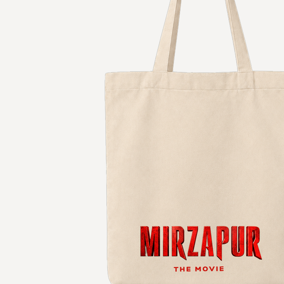 Mirzapur The Movie Immediate Nahi Soche Beige Tote Bag