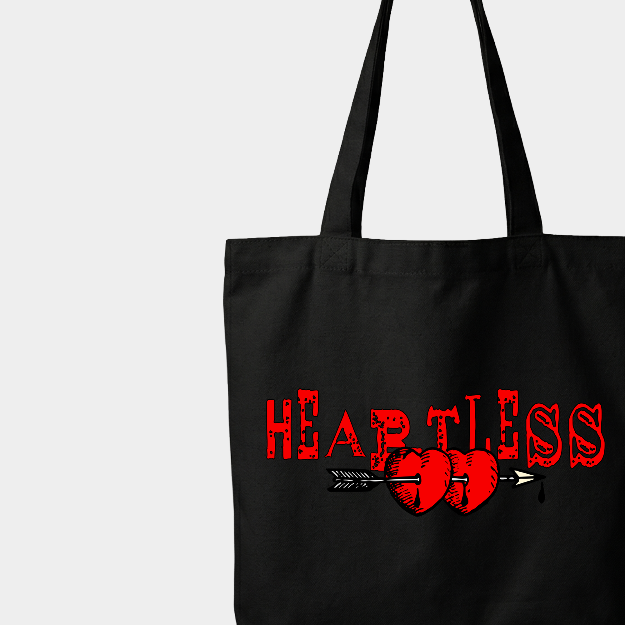TNC Heartless Black Tote Bag