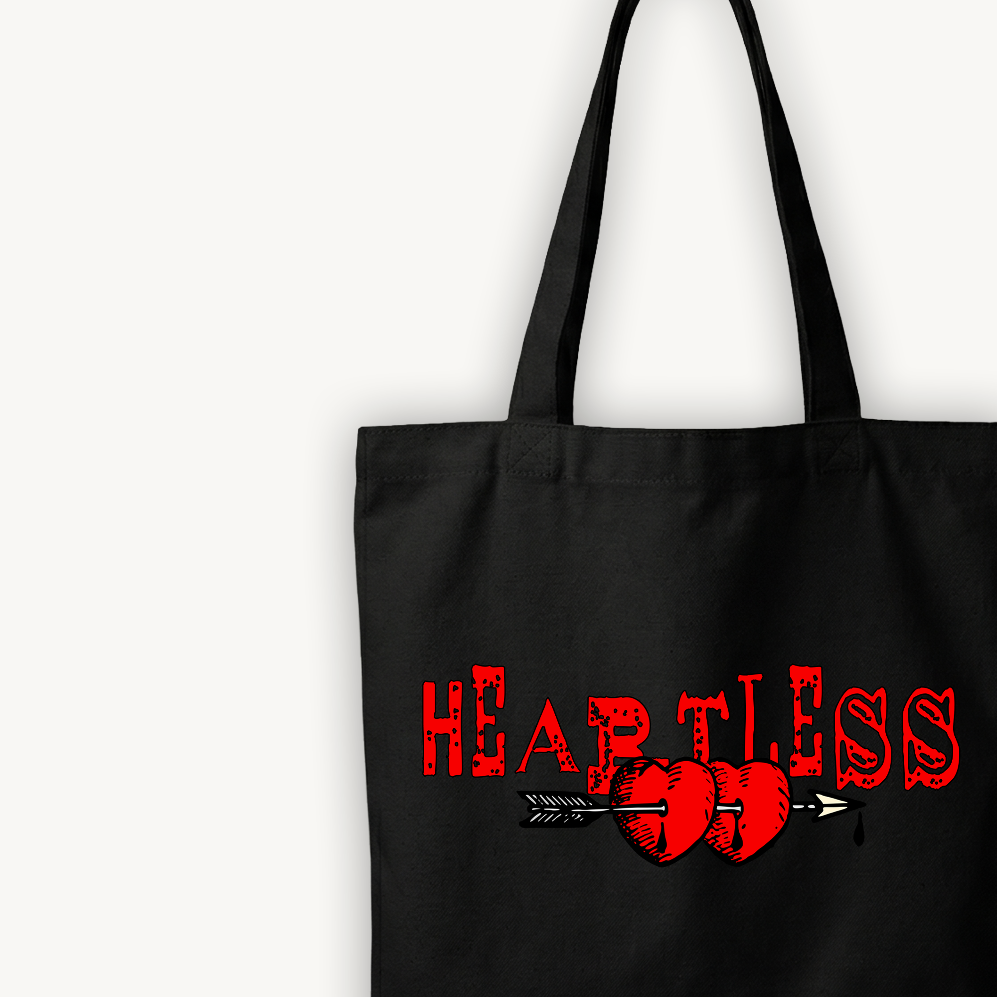 TNC Heartless Black Tote Bag