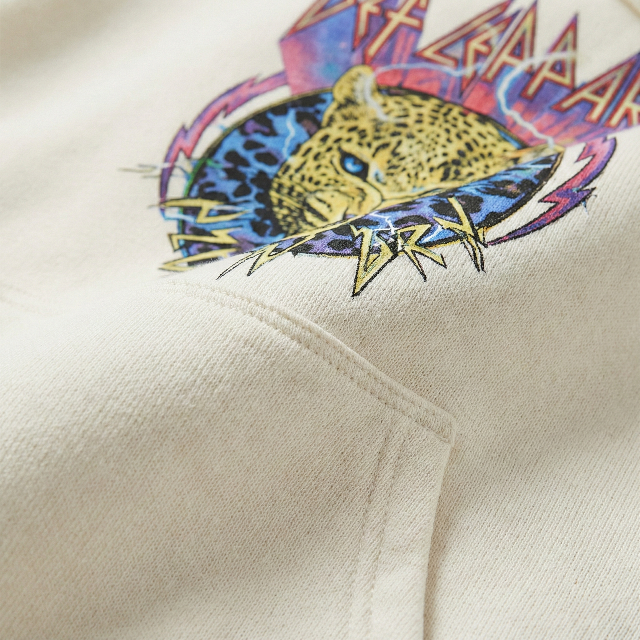 Def Leppard Leopard White Hoodie