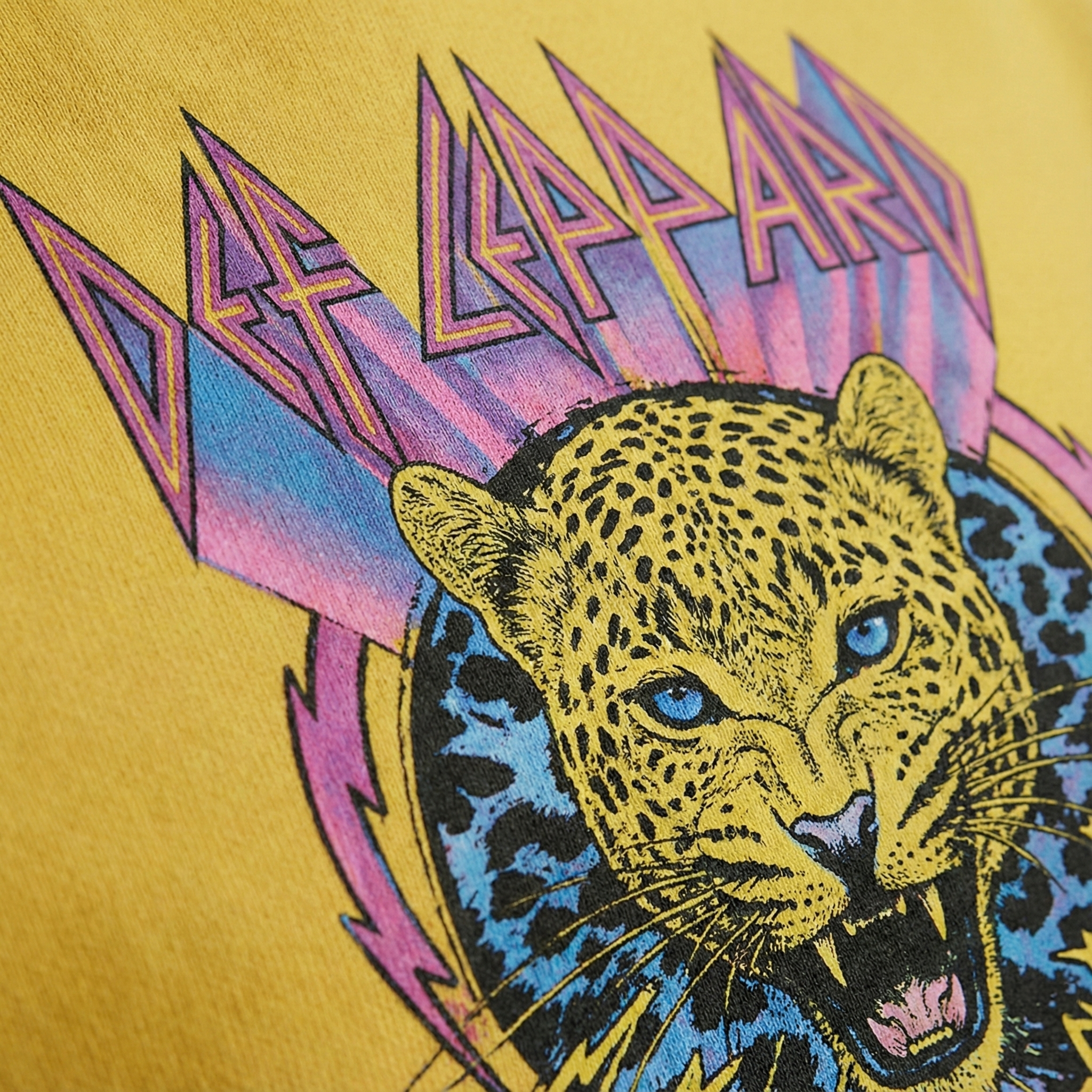 Def Leppard Leopard Mustard Hoodie